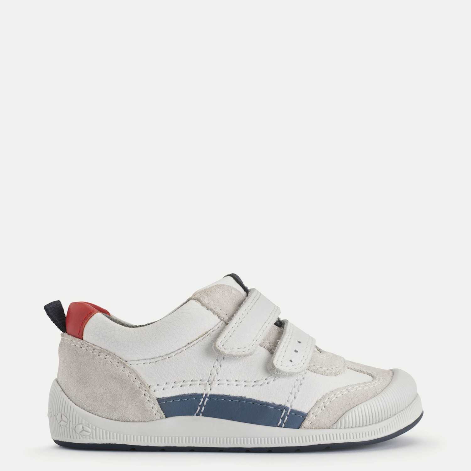Start-Rite Boys Leather Riptape Bug Trainers (4 Small-10 ½ Small) - 6½/Wide - White Mix - Available at M&S