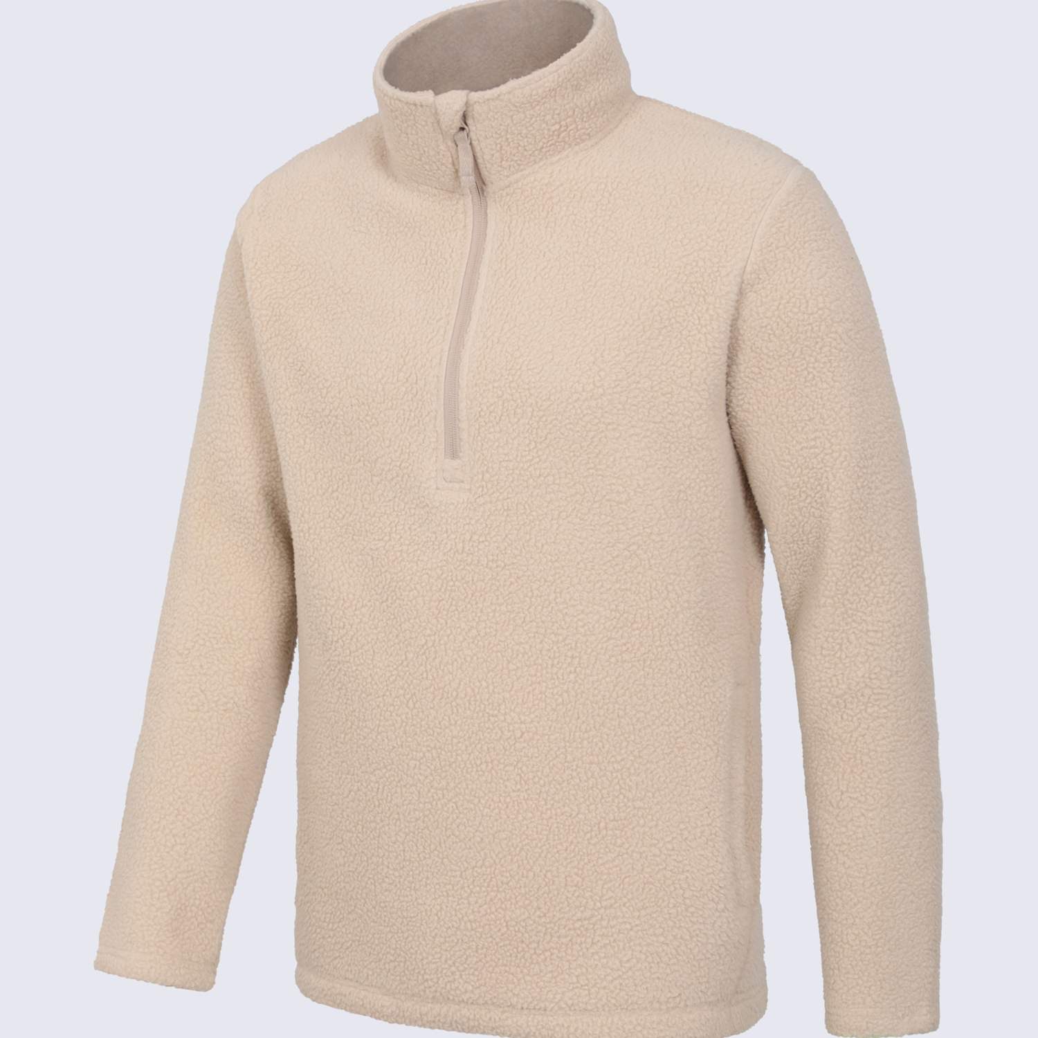 Mountain Warehouse Men's Borg Fleece Half Zip Sweatshirt - XL - Beige - Available at M&S