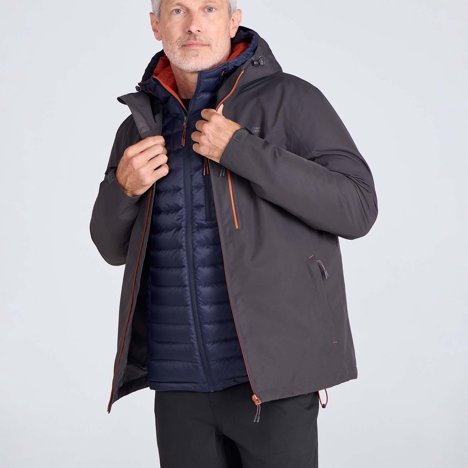 Mountain Warehouse Men's Brisk Extreme Waterproof Jacket - L - Dark Grey - Available at M&S