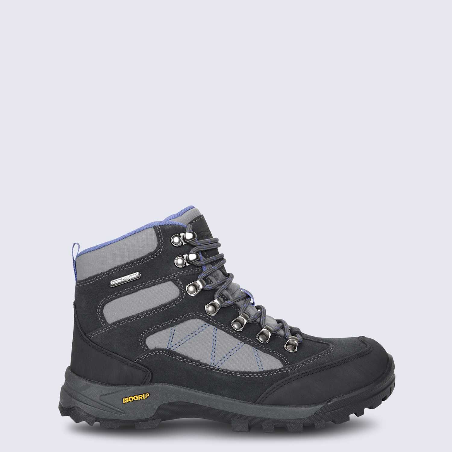 Mountain Warehouse Women's Storm IsoGrip Suede Waterproof Hiking Boots - 4 - Grey - Available at M&S