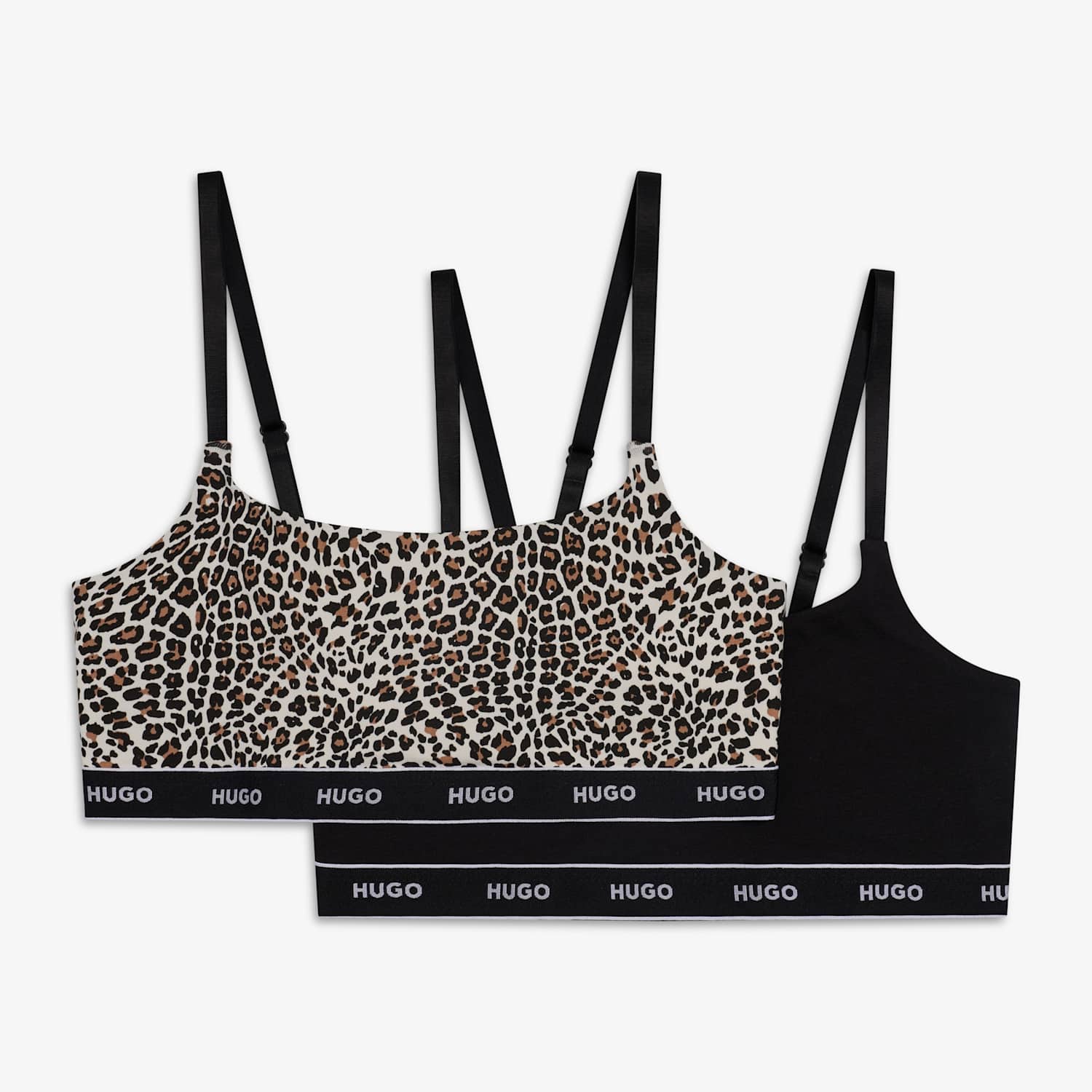 Hugo Women's 2 Pack Non Wired Bralettes - Large - Multi - Available at M&S