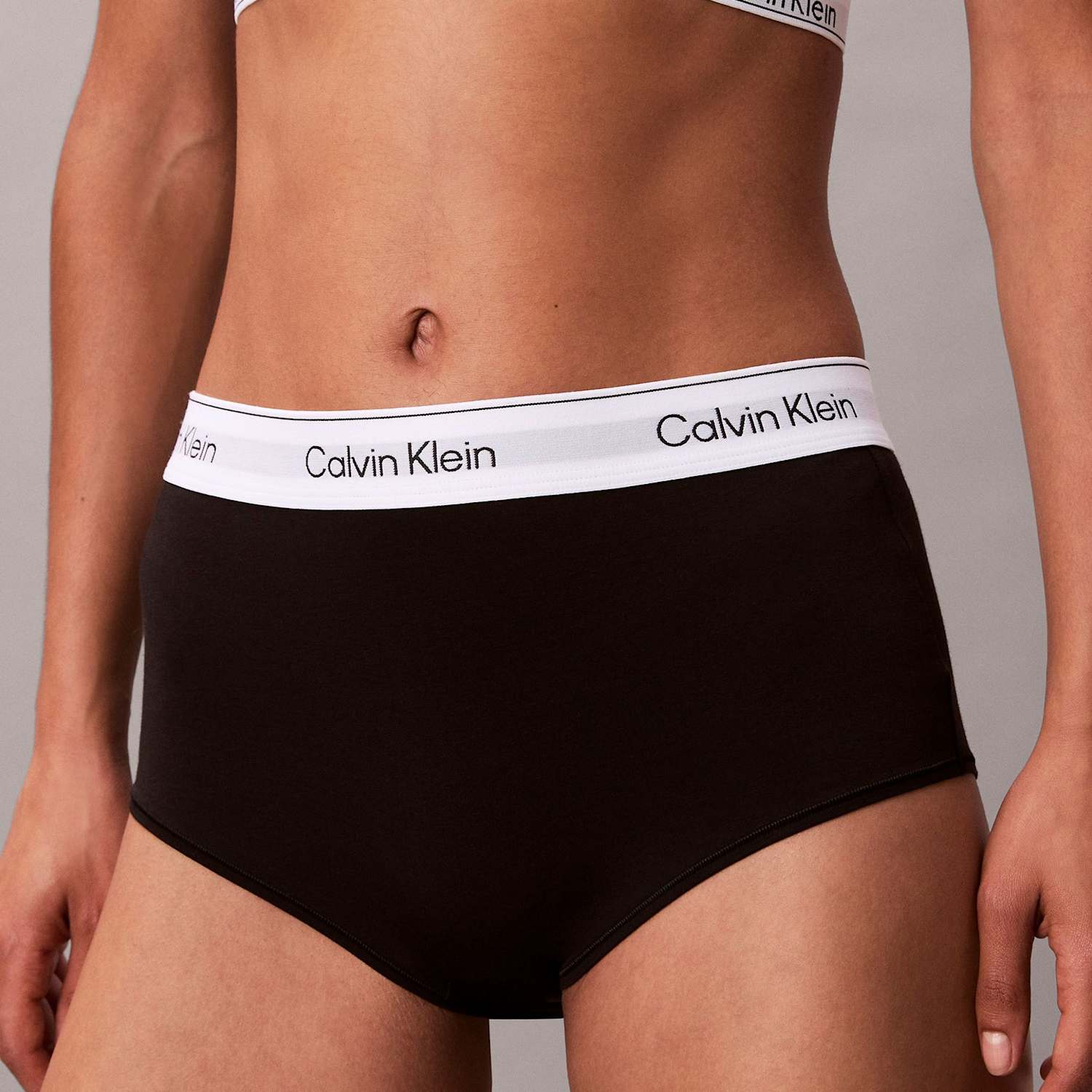 Calvin Klein Women's Icon Cotton Blend Boyshorts - Small - Black - Available at M&S