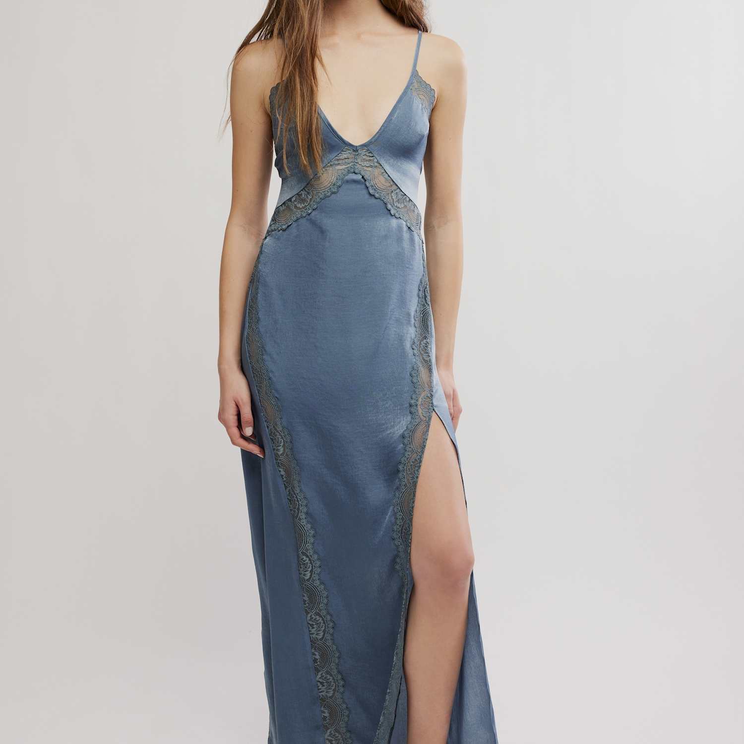 Intimately Fp By Free People Women's Full Slip - Large - Blue Mix - Available at M&S