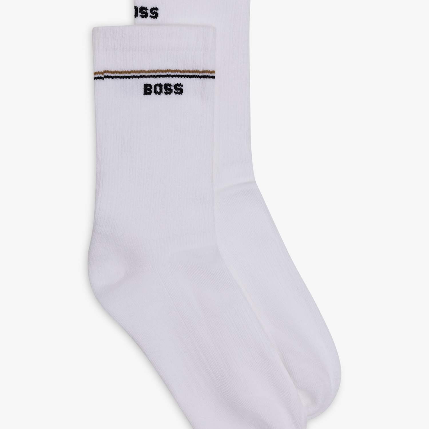 Boss Women's 2 Pack Cotton Rich Ankle High Socks - 6-8 - White - Available at M&S