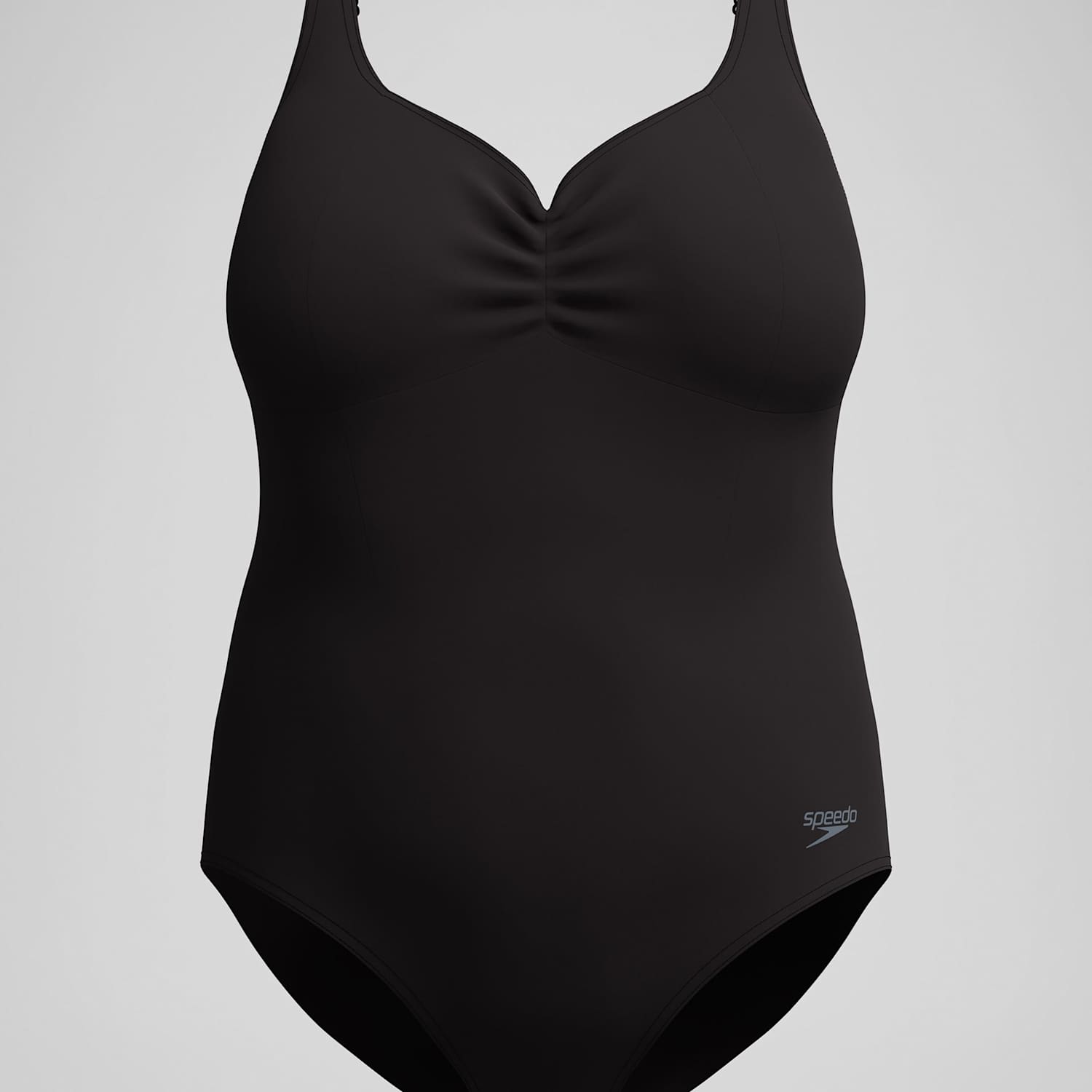 Women's Speedo Plus Size Solid Aquanite One Piece - 26 - Black - Available at M&S