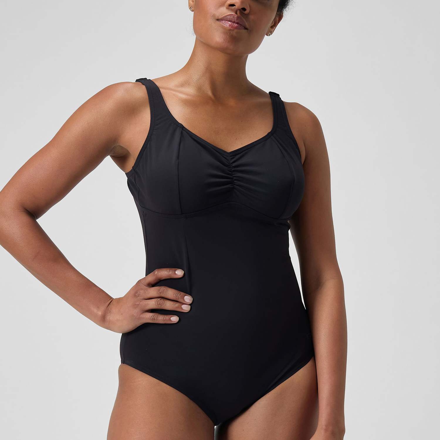 Women's Speedo Solid Aquanite One Piece - 10 - Black - Available at M&S