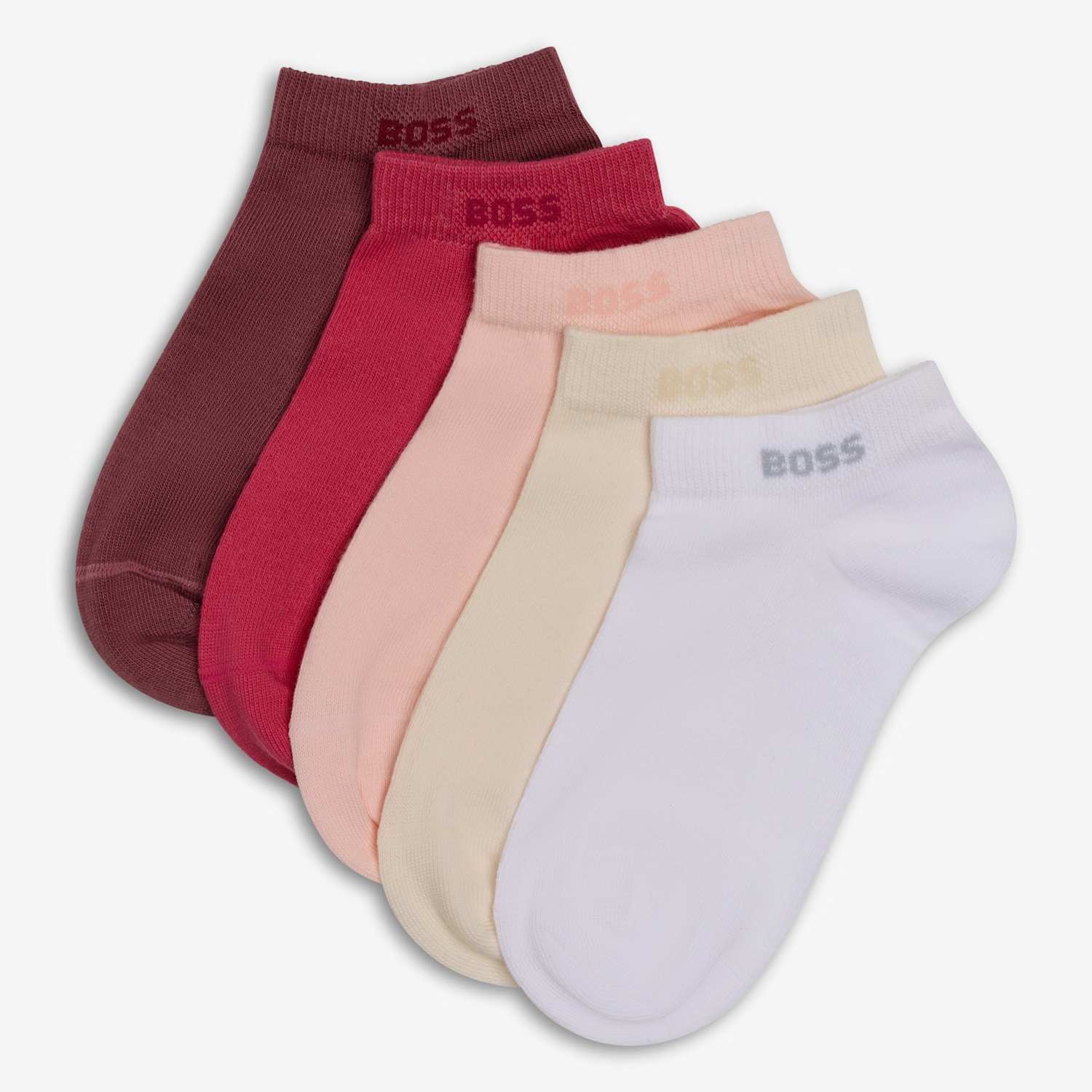 Boss Women's 5 Pack Cotton Rich Ankle High Socks - 6-8 - Multi - Available at M&S