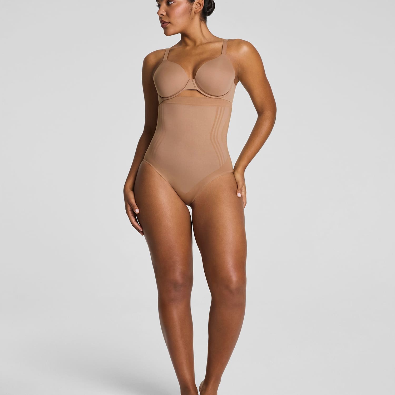 Women's SPANXsculpt GoFigure Firm Control Brief - Extra Large - Camel - Available at M&S