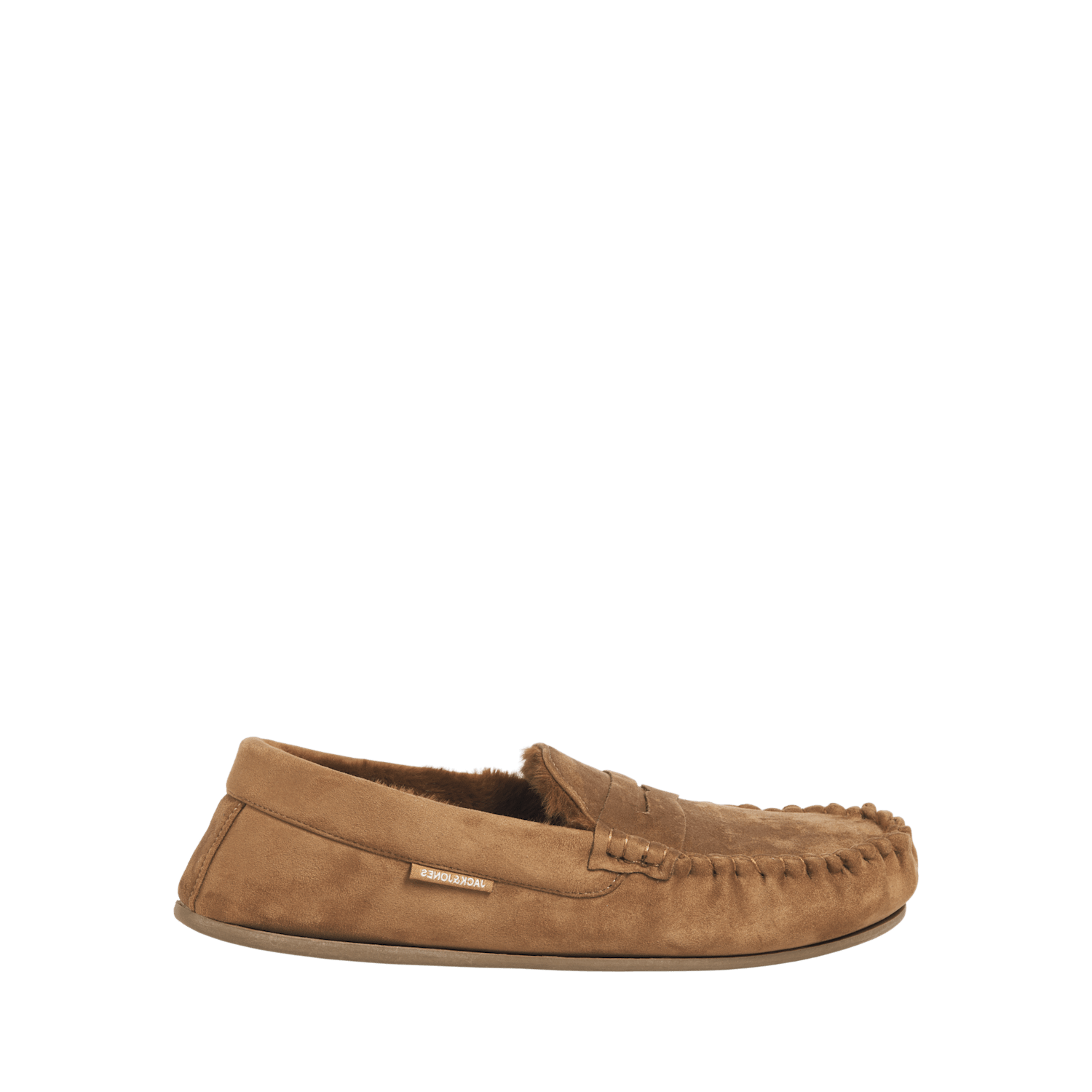 Jack & Jones Men's Moccasin Slippers - 11 - Tan - Available at M&S