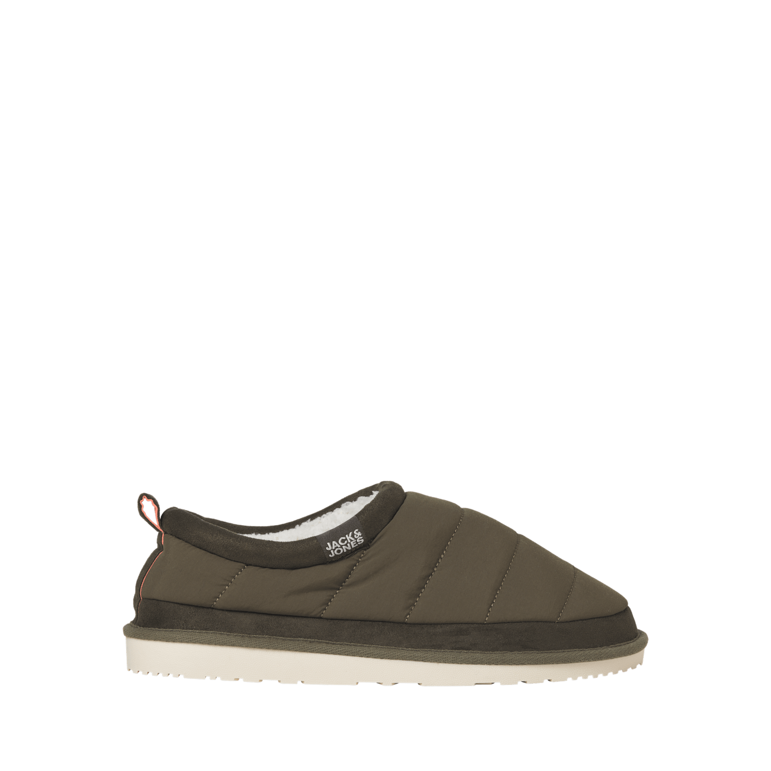 Jack & Jones Men's Quilted Mule Slippers - 7 - Khaki - Available at M&S