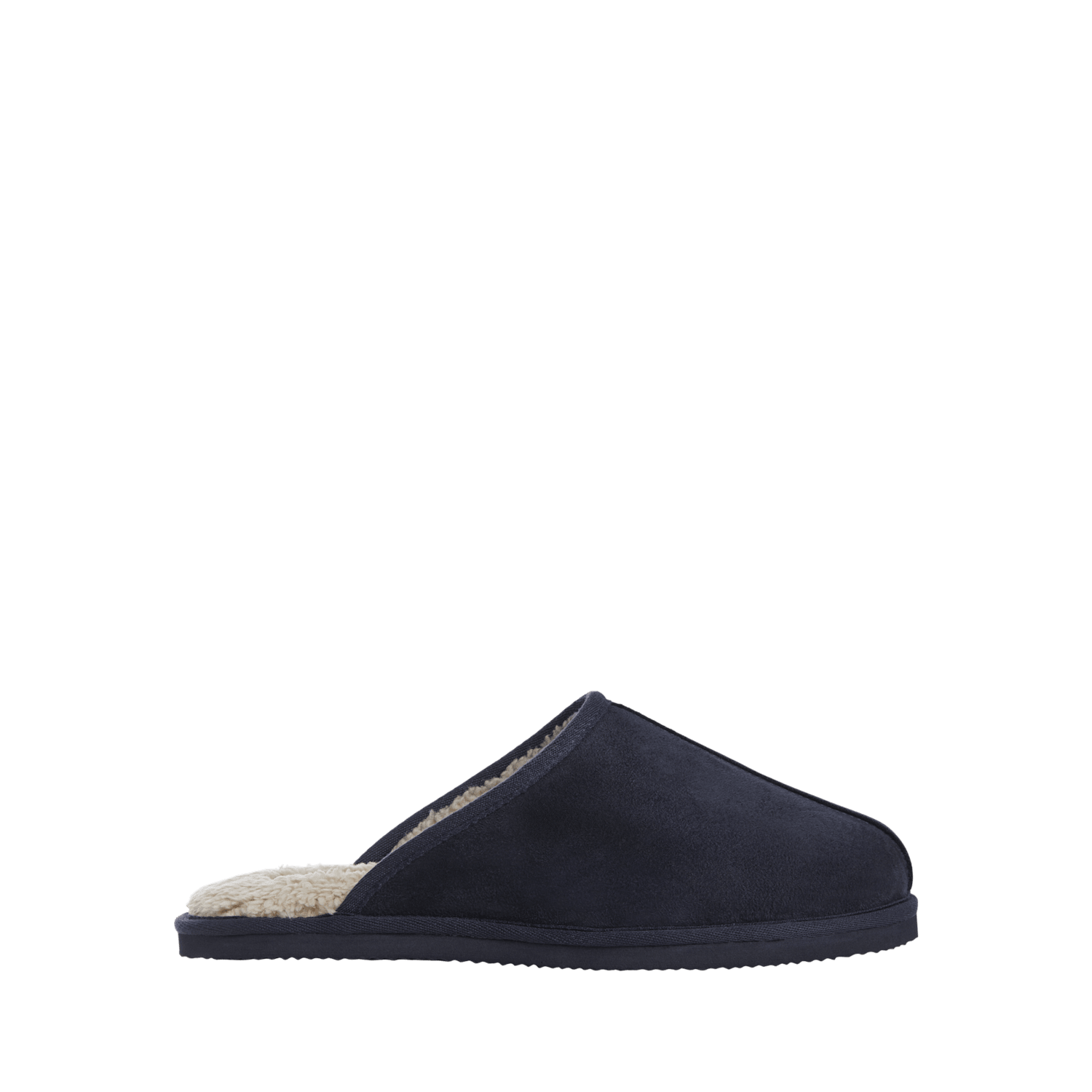 Jack & Jones Men's Fleece Lined Mule Slippers - 11 - Navy - Available at M&S