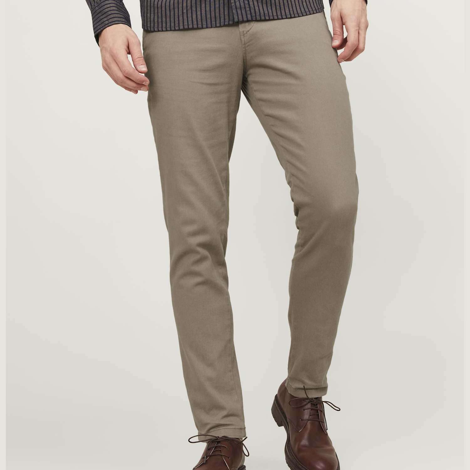 Jack & Jones Men's Slim Fit 5 Pocket Chinos - 36/32in - Beige - Available at M&S