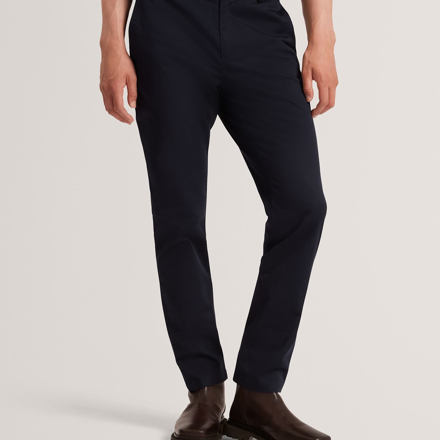 Ted Baker Men's Regular Fit Chinos - 36 - Navy - Available at M&S