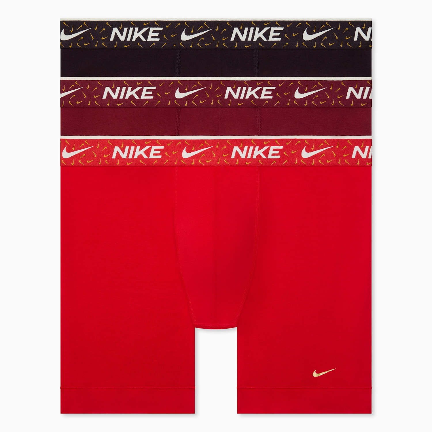 Nike Men's 3 Pack Cotton Rich Stretch Boxers - L - Red Mix - Available at M&S