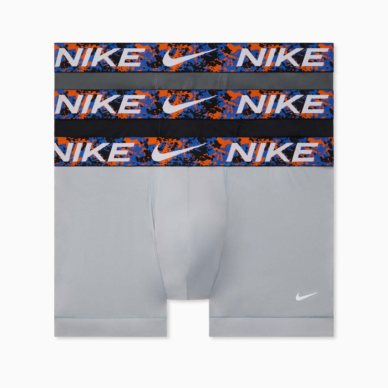 Nike Men's 3 Pack Dri-FIT Essential Trunks - XL - Grey Mix - Available at M&S