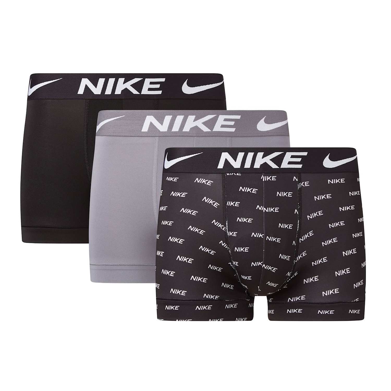 Nike Men's 3 Pack Dri-FIT Essential Trunks - L - Black Mix - Available at M&S