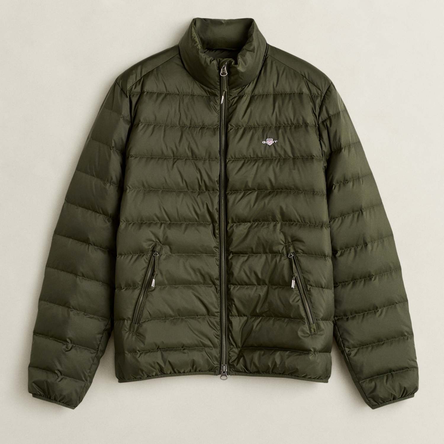 Gant Men's Lightweight Puffer Jacket - L - Green - Available at M&S
