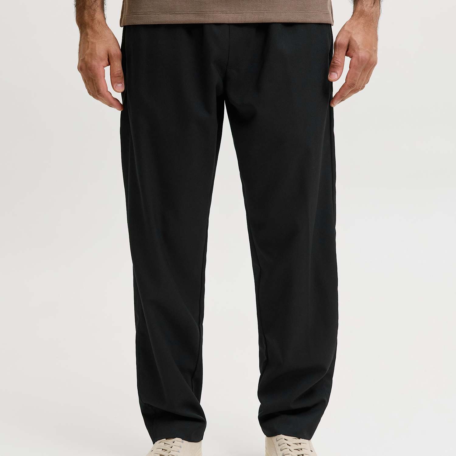 Jack & Jones Men's Drawstring Joggers - M - Black - Available at M&S