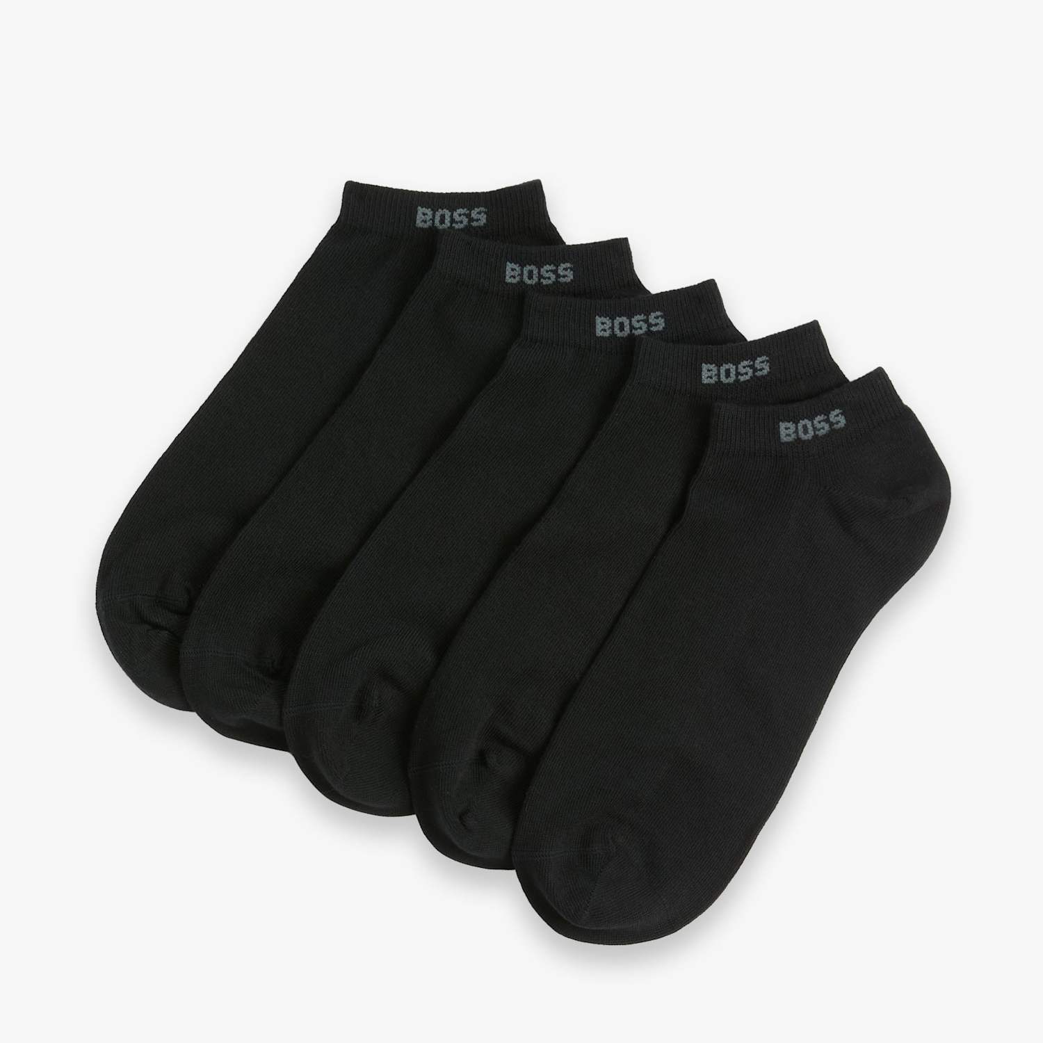 Boss Men's 5 Pack Cotton Rich Trainer Socks - 5½ -8 - Black - Available at M&S