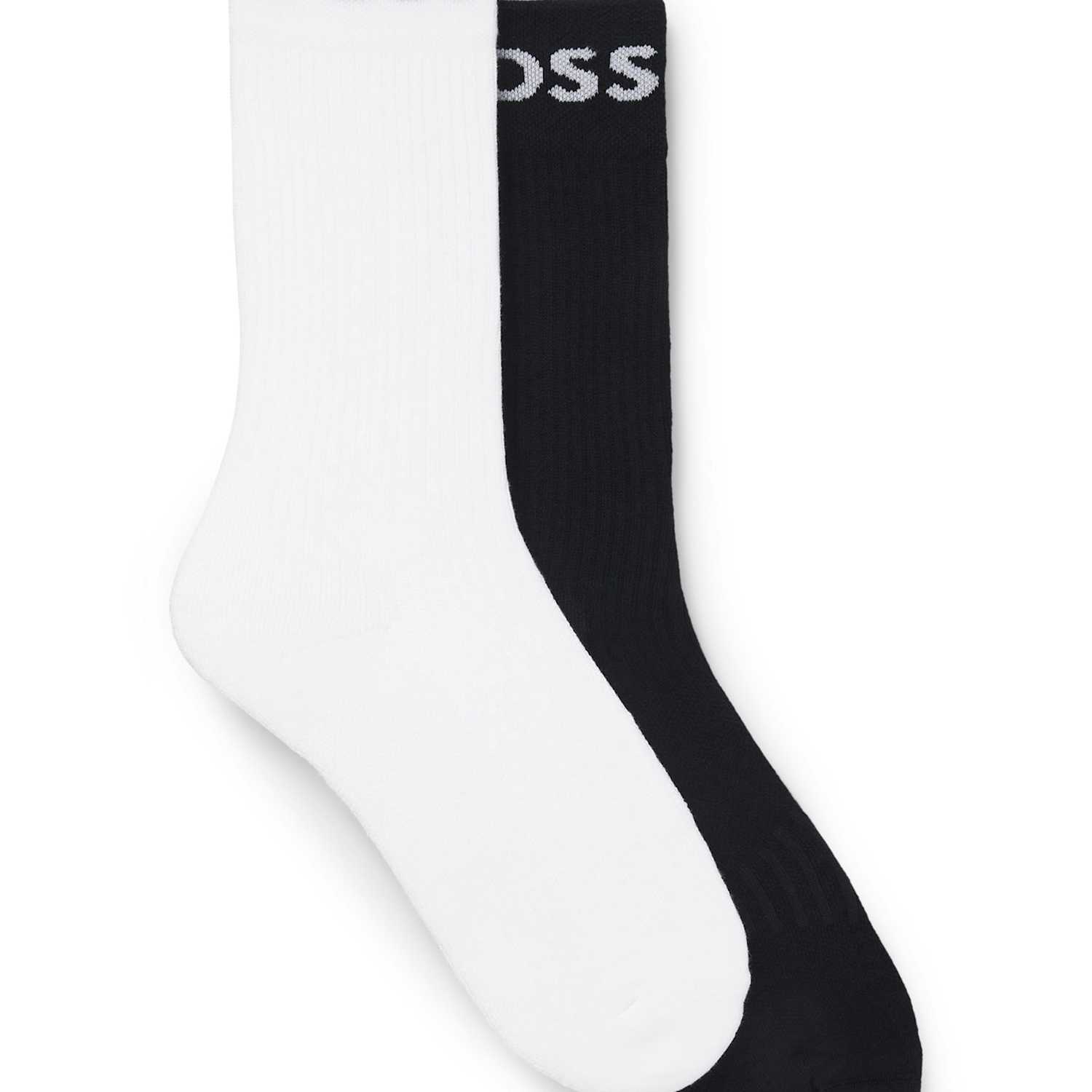 Boss Men's 2 Pack Cotton Rich Sports Socks - 9-11 - Navy Mix - Available at M&S