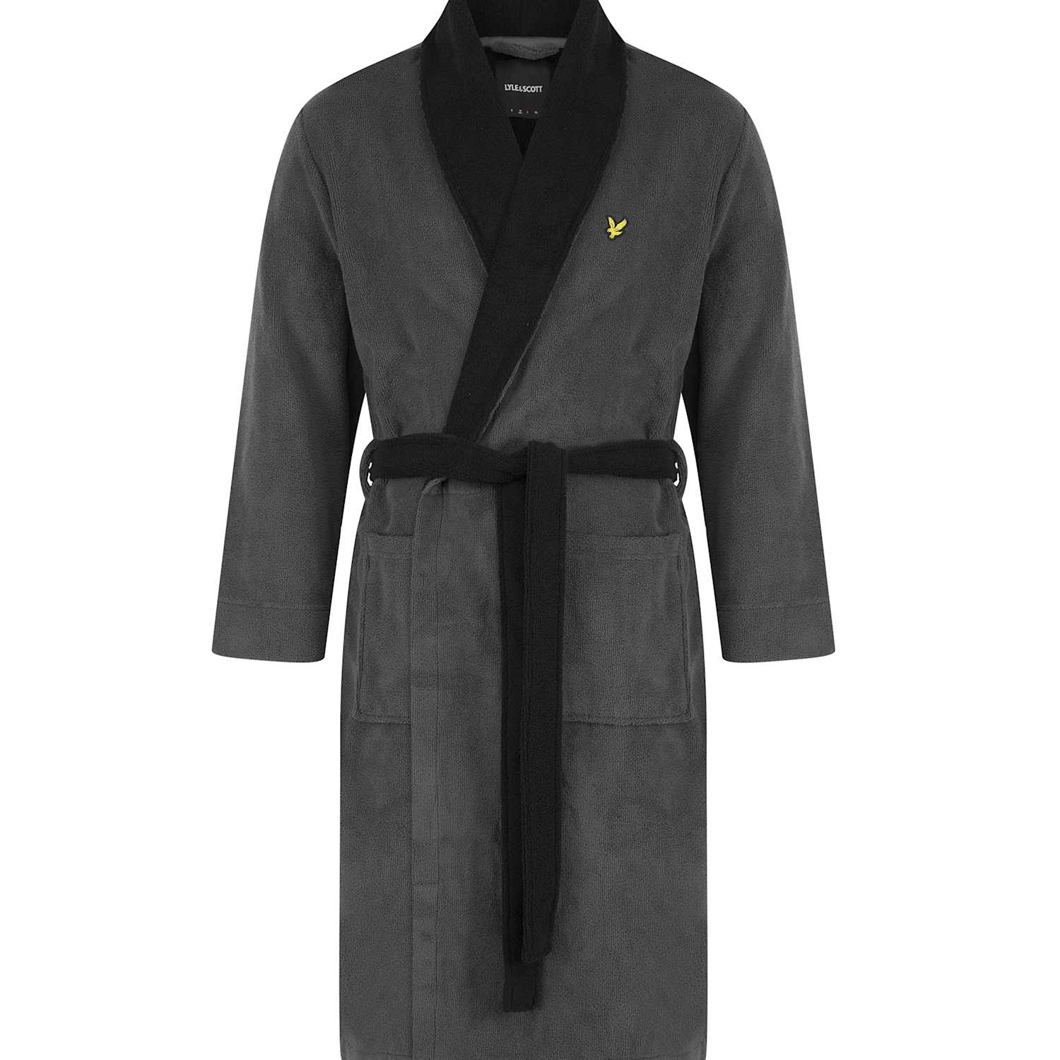 Lyle & Scott Men's Cotton Blend Dressing Gown - XL - Grey Mix - Available at M&S