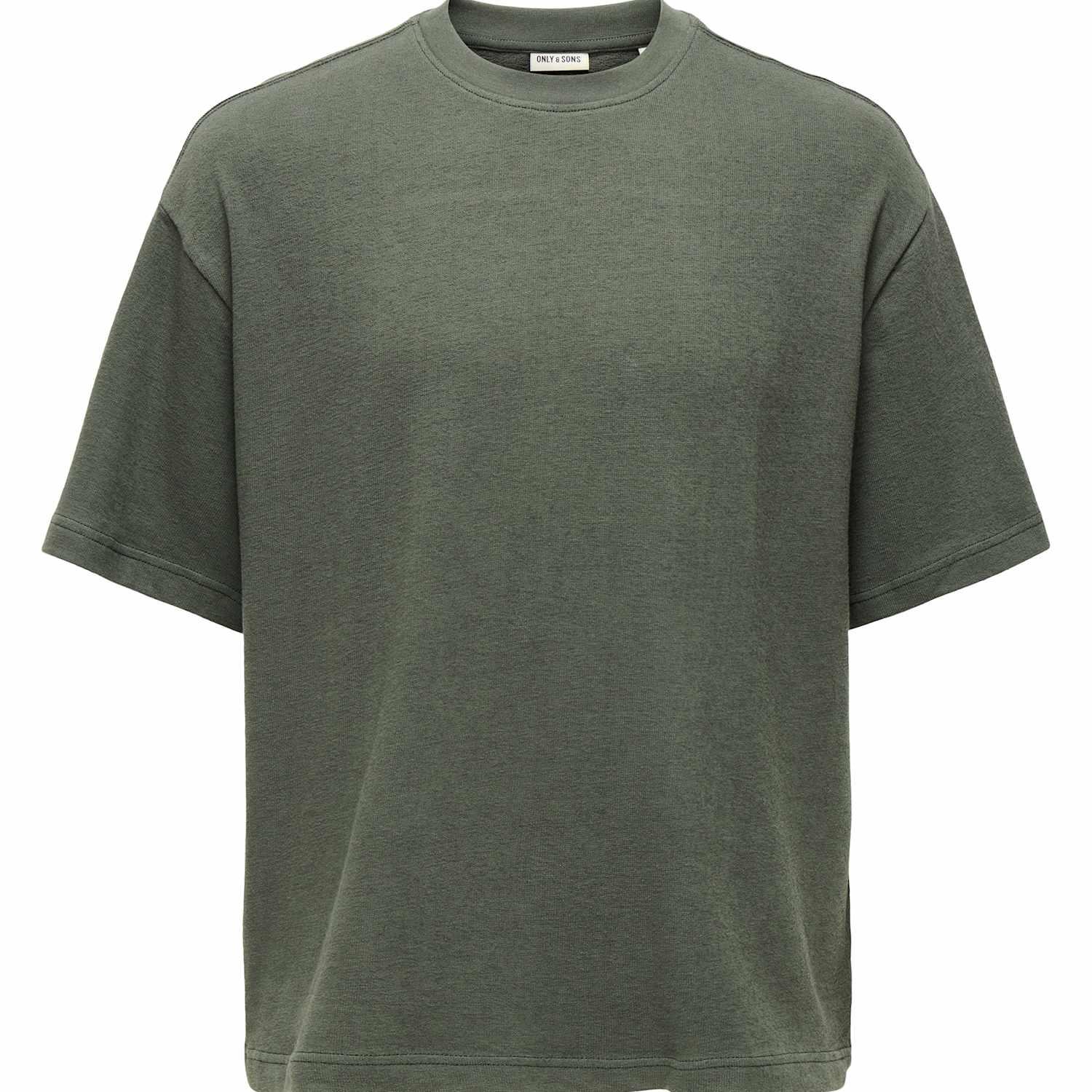 Only & Sons Men's Oversized Pure Cotton Crew Neck T-Shirt - M - Dark Grey - Available at M&S