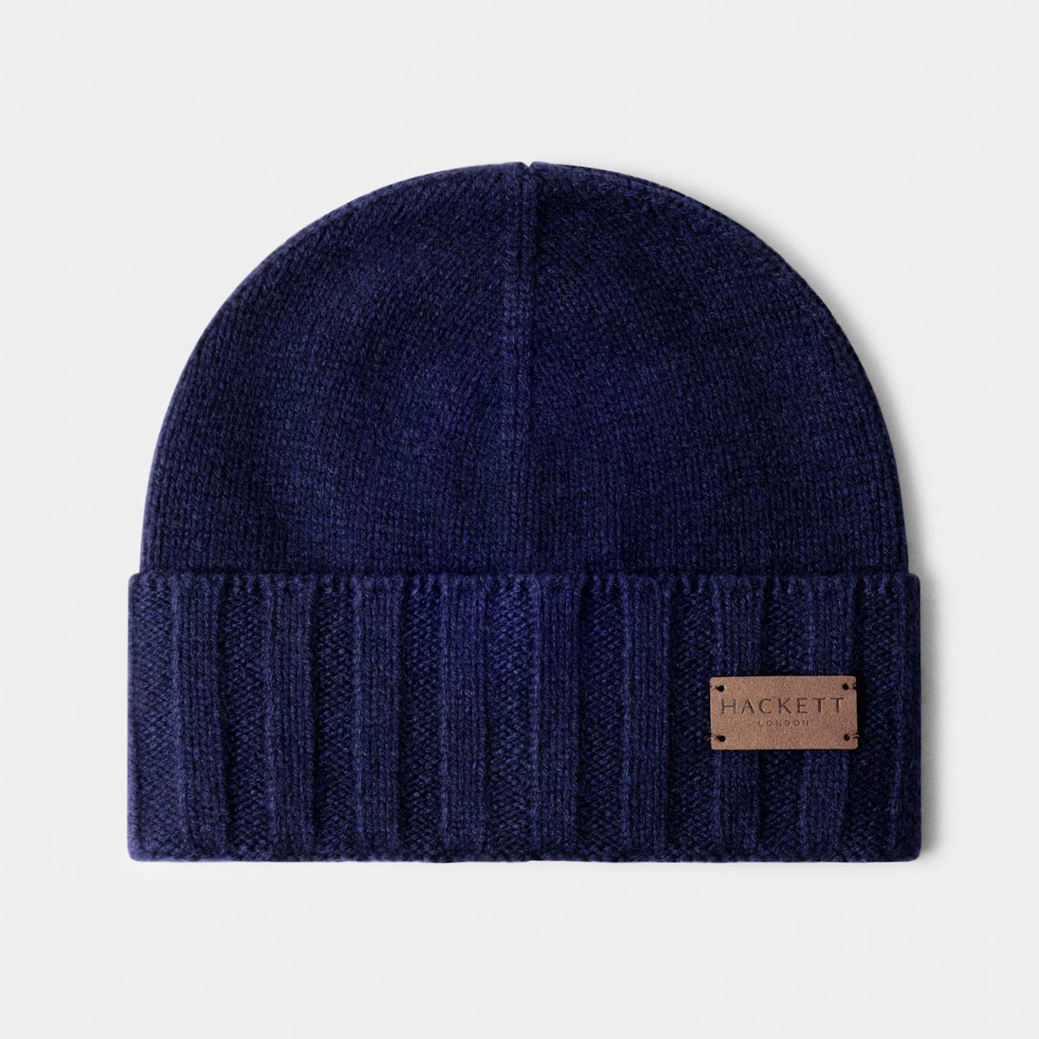 Hackett Men's Pure Cashmere Beanie Hat - Navy - Available at M&S