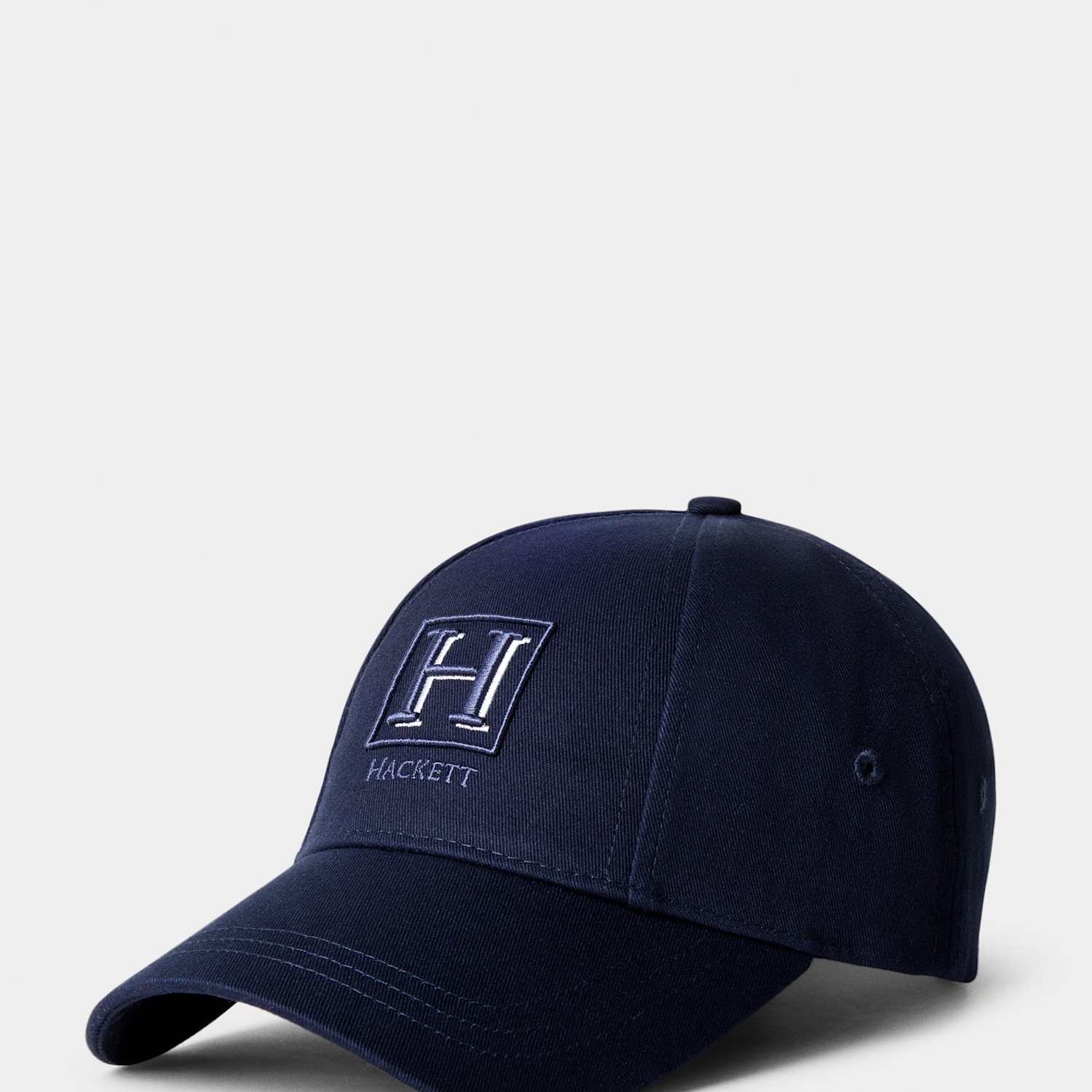 Hackett Men's Pure Cotton Flannel Baseball Cap - Navy - Available at M&S