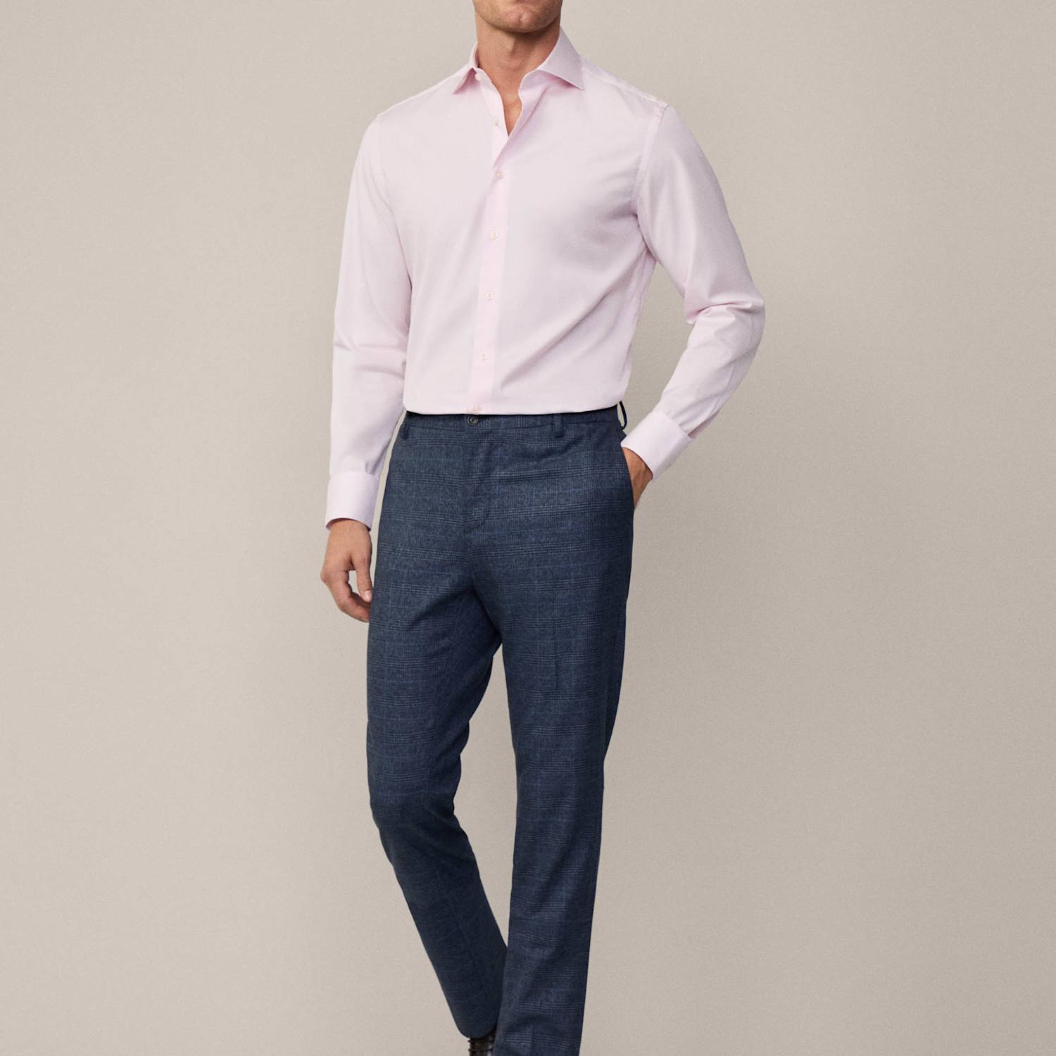 Hackett Men's Slim Fit Pure Cotton Oxford Shirt - 14½ - Pink - Available at M&S