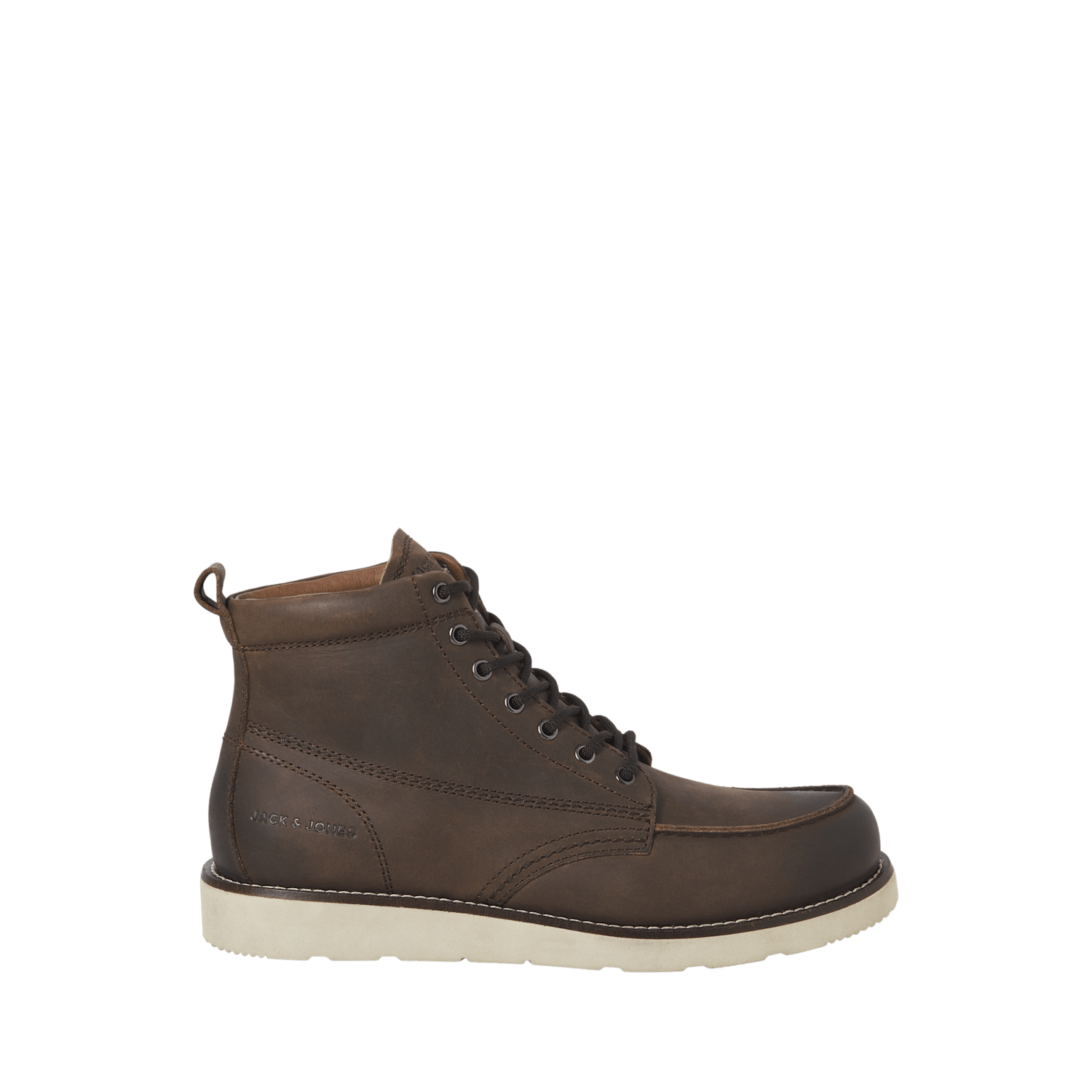 Jack & Jones Men's Leather Casual Boots - 11 - Brown - Available at M&S
