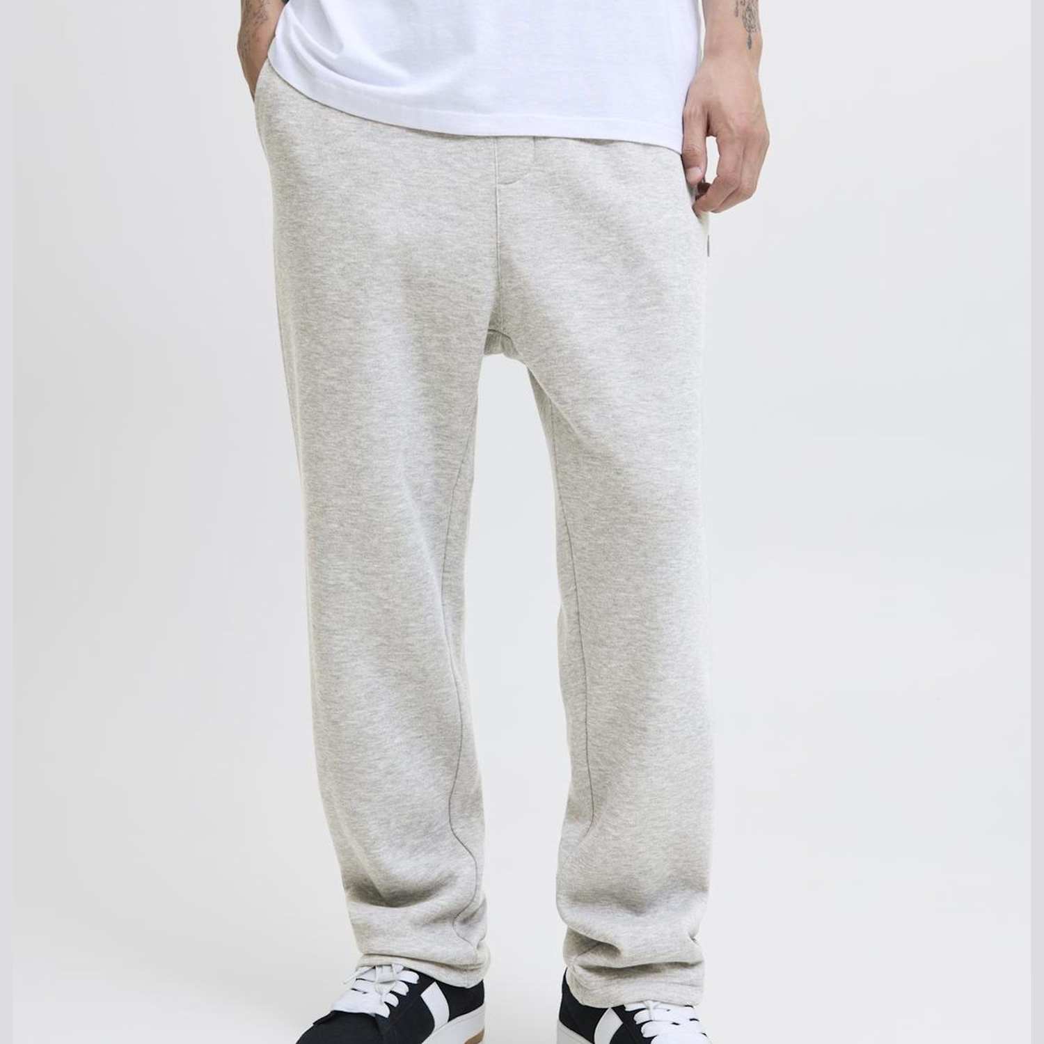 Jack & Jones Men's Relaxed Fit Cotton Blend Joggers - S - Grey - Available at M&S