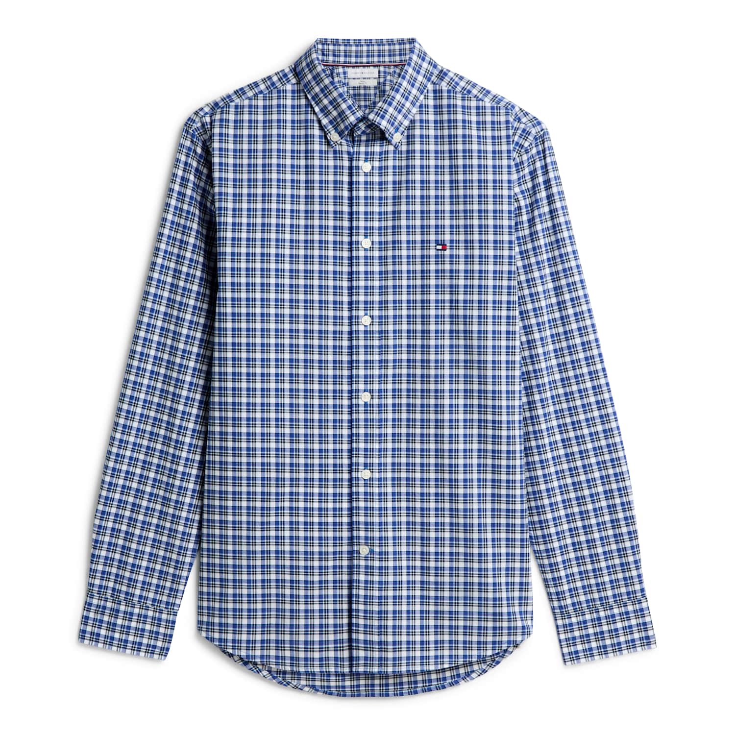 Tommy Hilfiger Men's Pure Cotton Checked Flannel Shirt - M - Blue Mix - Available at M&S