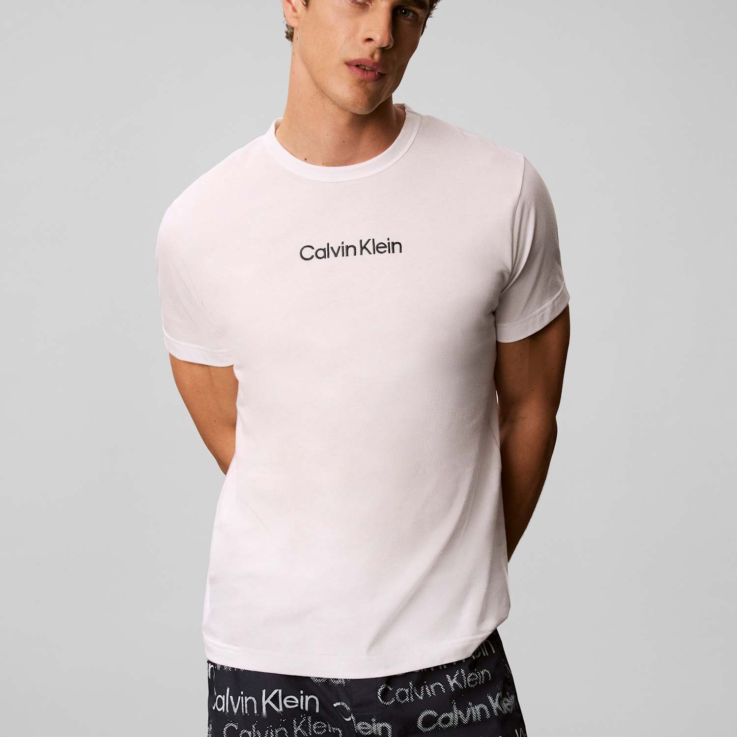 Calvin Klein Men's Pure Cotton Poplin Boxer Set - M - White Mix - Available at M&S