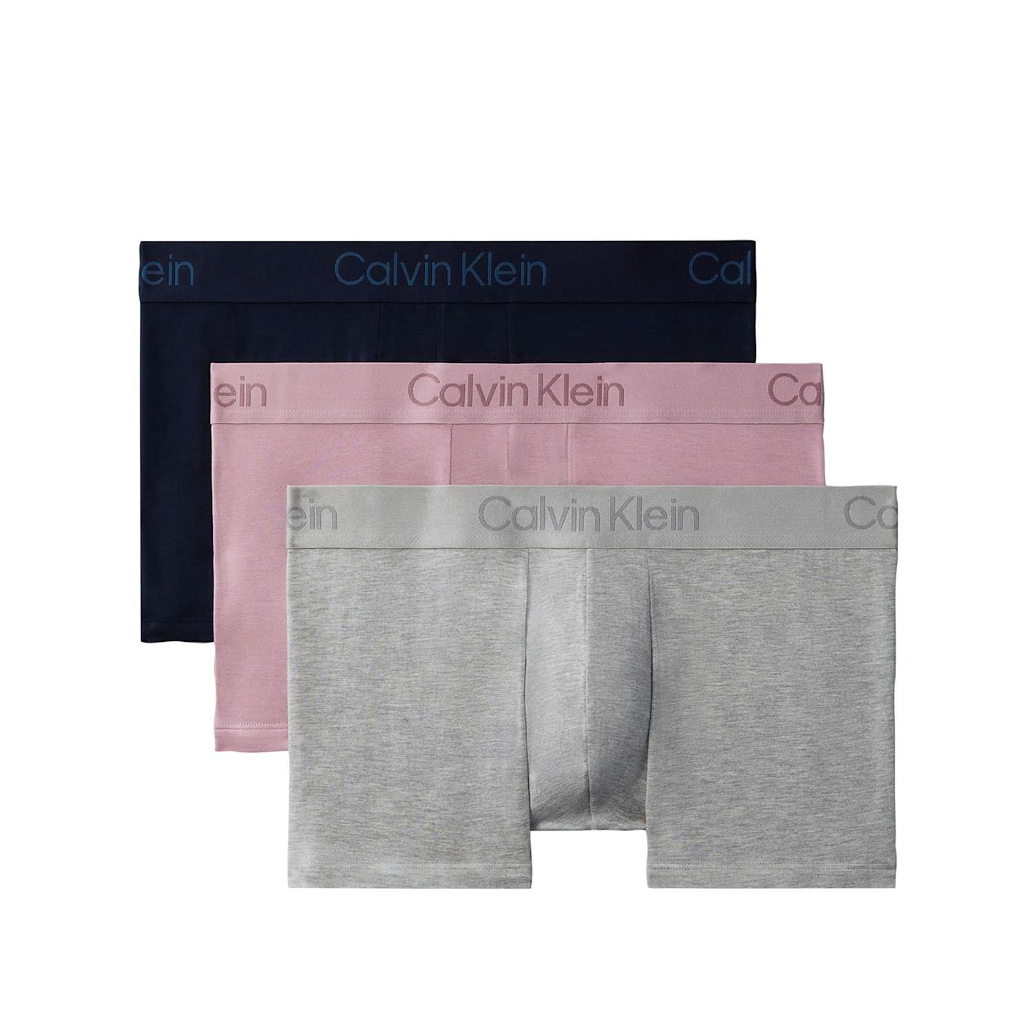 Calvin Klein Men's 3 Pack Ultra Soft Modal Trunks - L - Grey Mix - Available at M&S