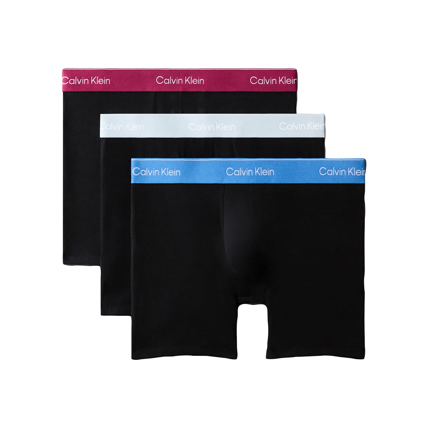 Calvin Klein Men's 3 Pack Icon Cotton Rich Stretch Boxer Briefs - 2XL - Black Mix - Available at M&S