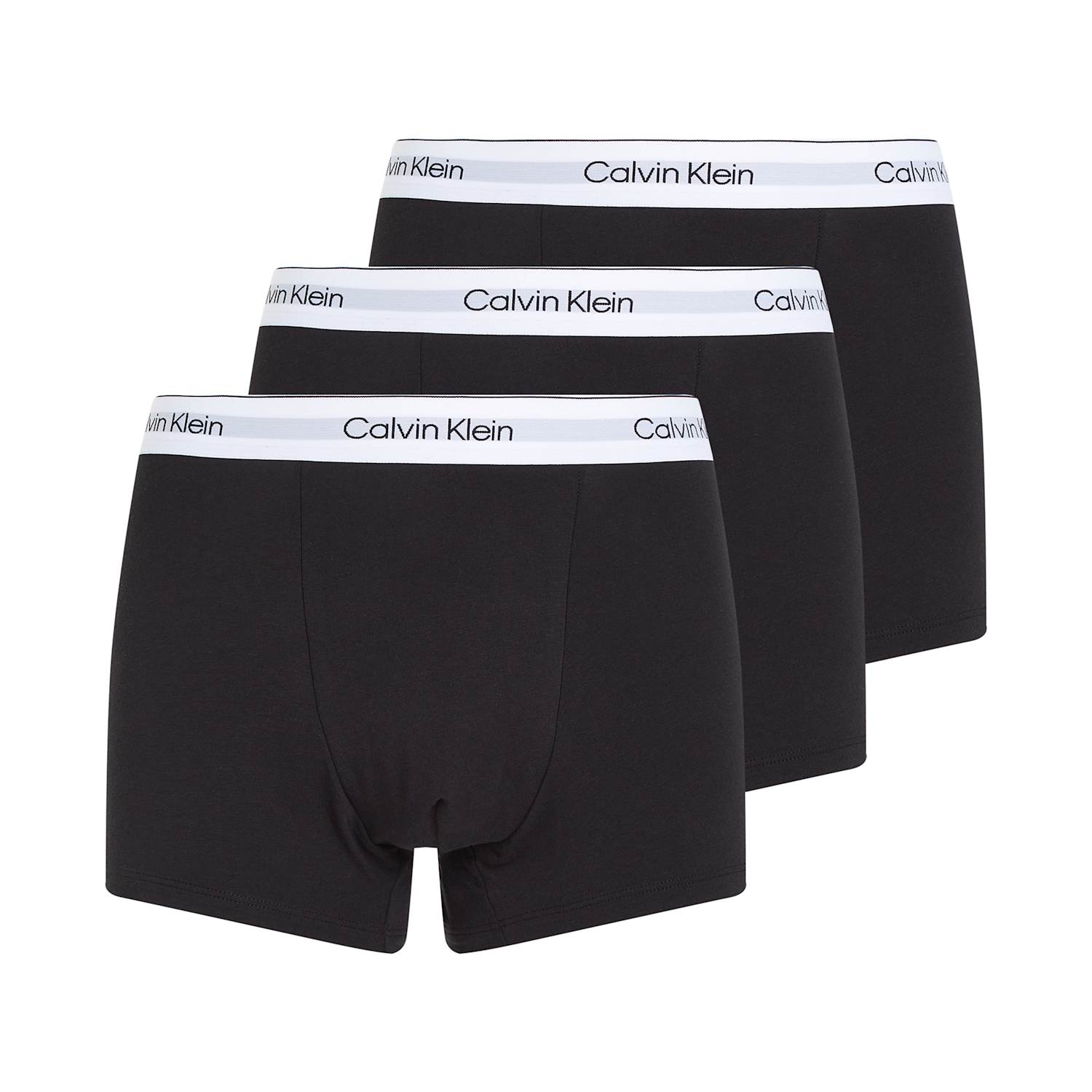 Calvin Klein Men's 3 Pack Icon Cotton Stretch Dart Trunks - 4XL - Black Mix - Available at M&S