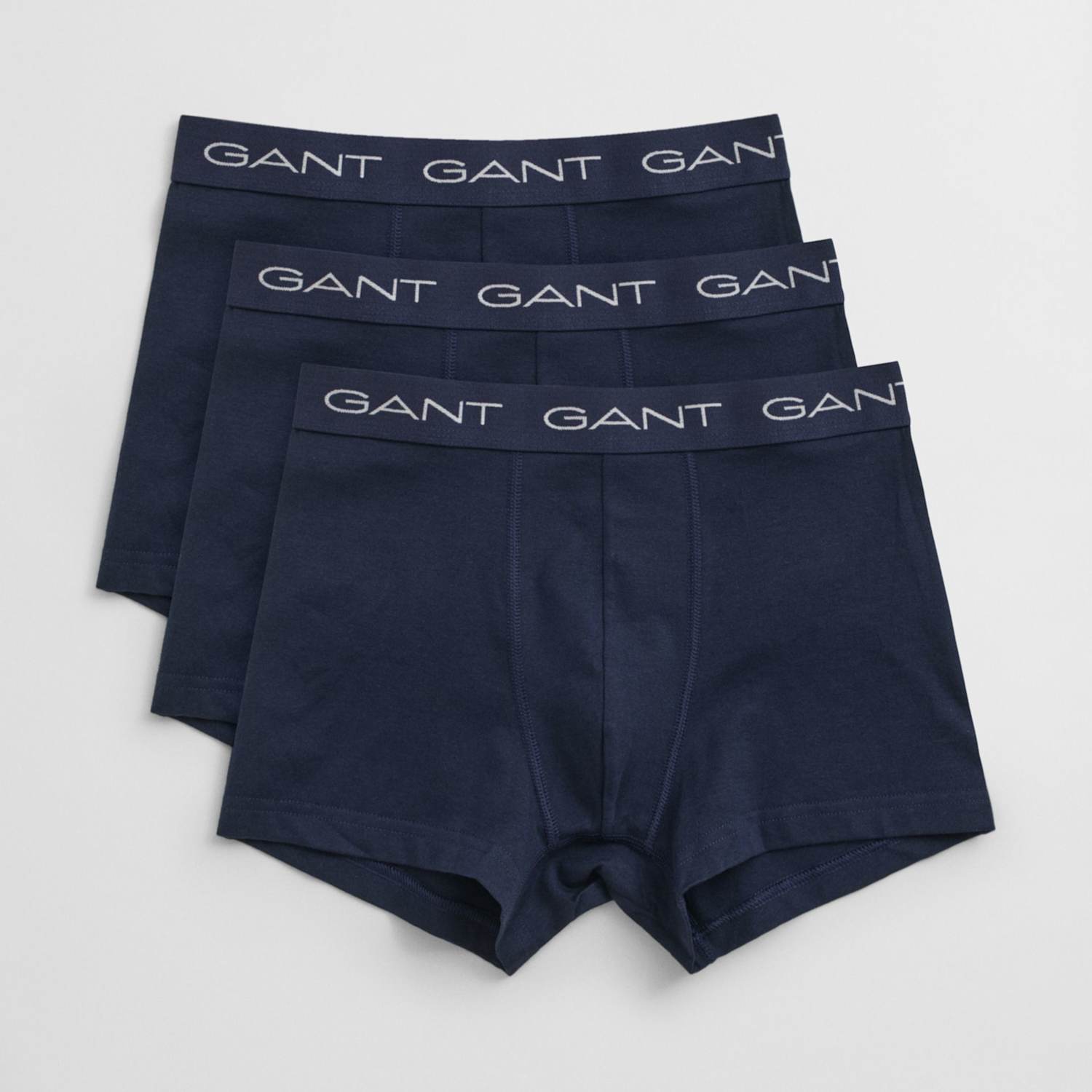 Gant Men's 3 Pack Cotton Rich Trunks - 2XL - Navy Mix - Available at M&S