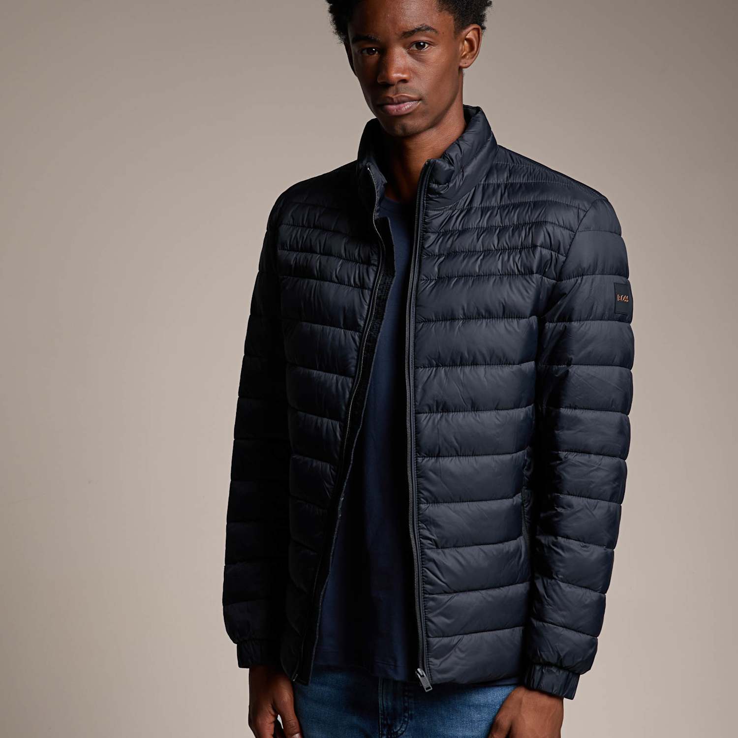 Boss Men's Oden2 Quilted Puffer Jacket - L - Black - Available at M&S