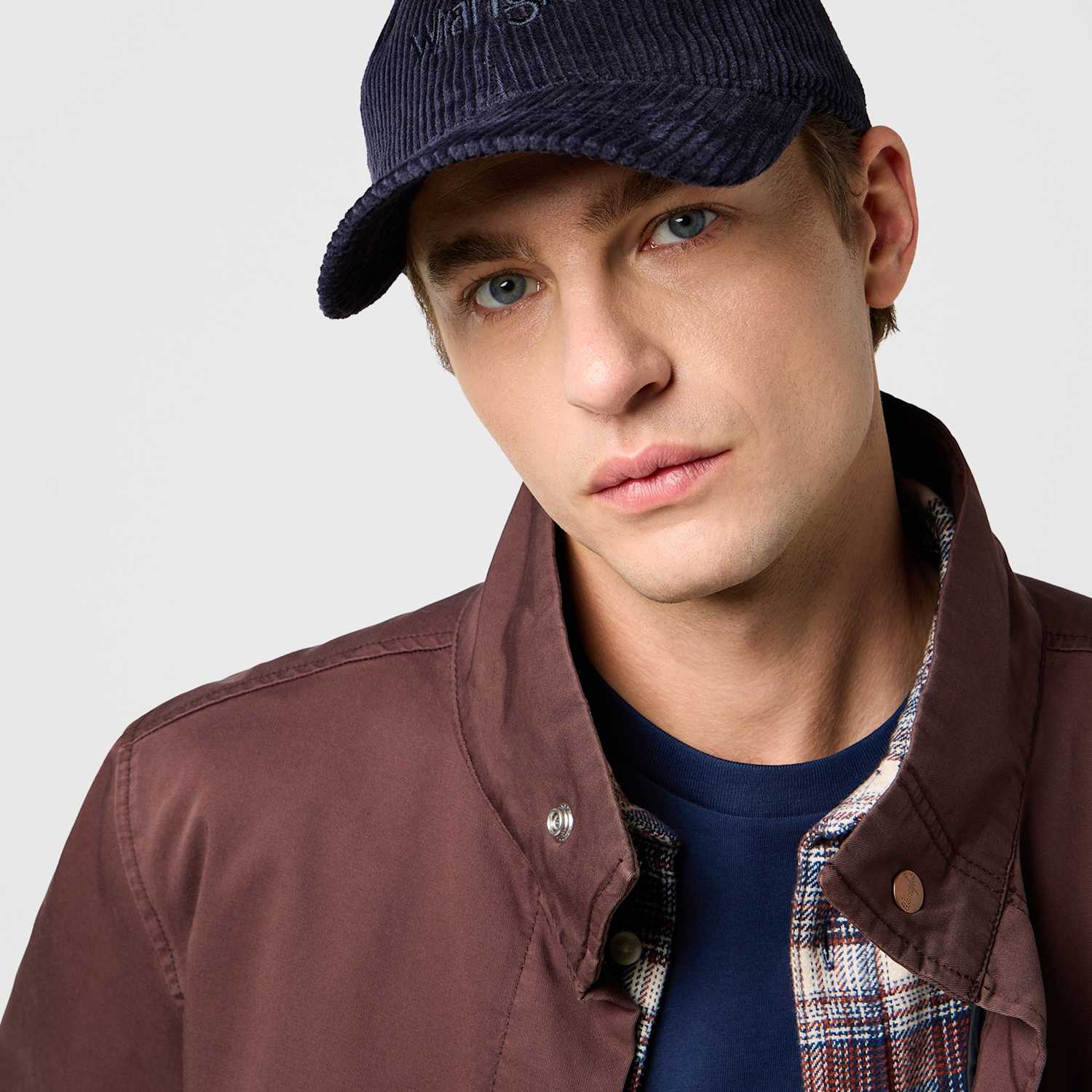 Wrangler Men's Corduroy Baseball Cap - Navy - Available at M&S