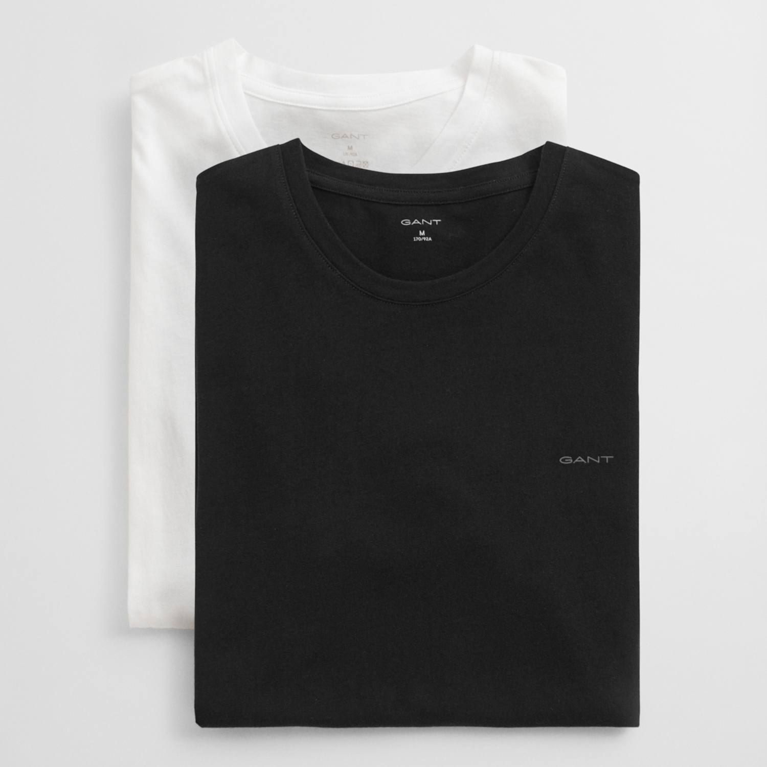 Gant Men's 2 Pack Pure Cotton Crew Neck T-Shirts - 3XL - White Mix - Available at M&S
