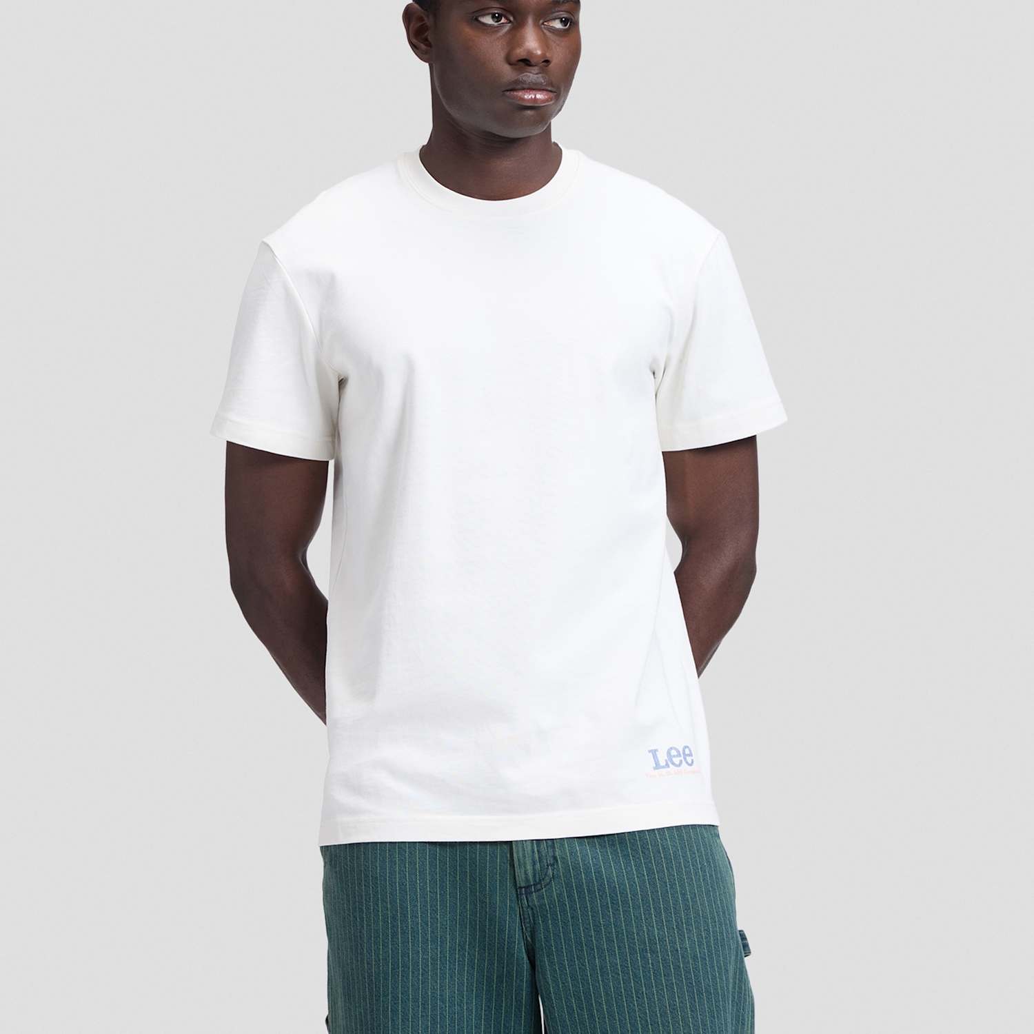 Lee Men's Pure Cotton Building Print T-Shirt - L - Beige - Available at M&S
