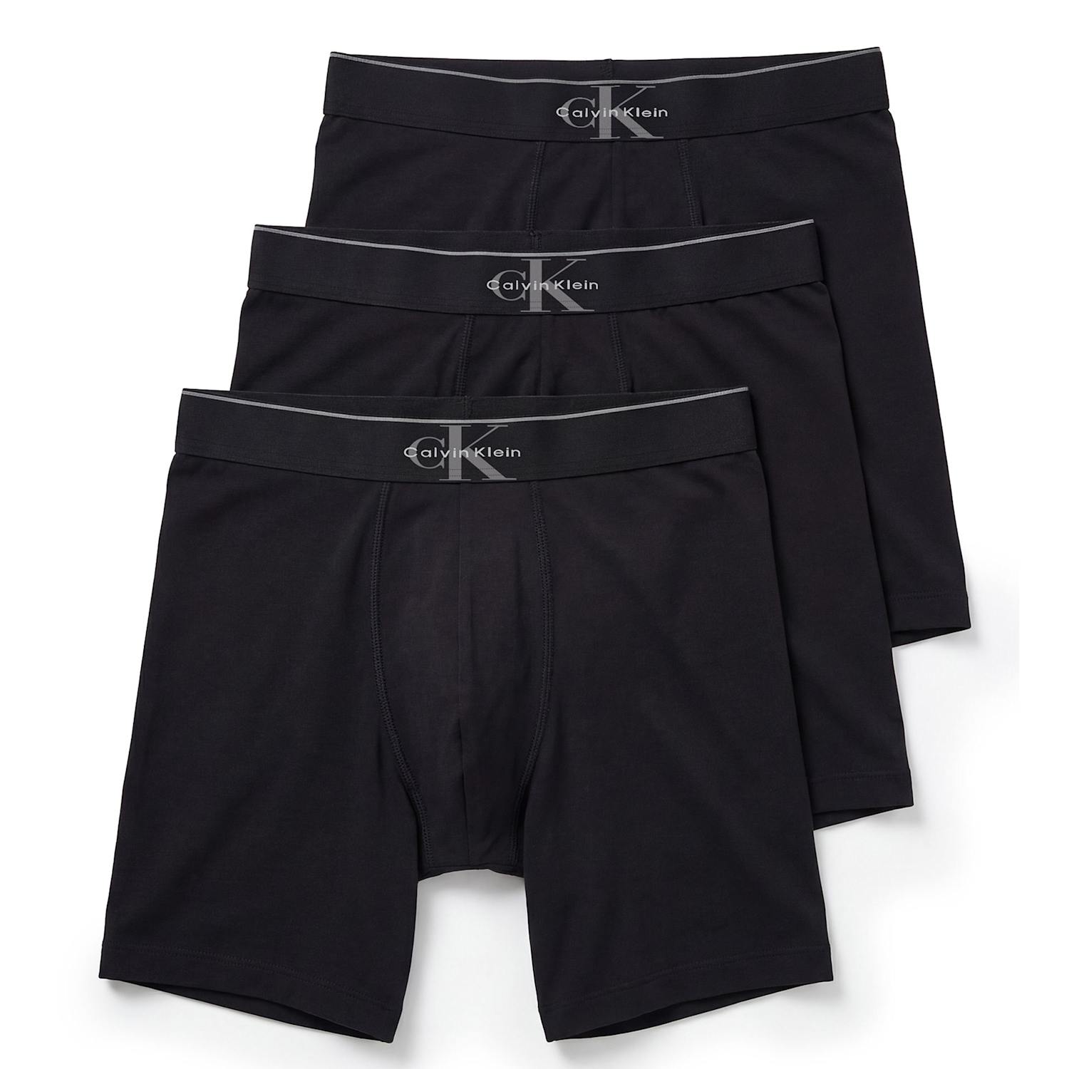 Calvin Klein Men's CK Archive 3 Pack Cotton Stretch Boxers - L - Black - Available at M&S