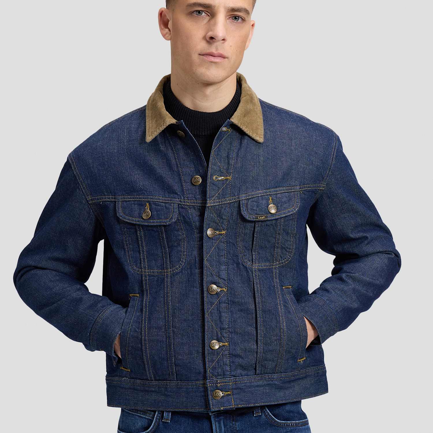 Lee Men's Storm Rider Denim Jacket - L - Blue Denim - Available at M&S