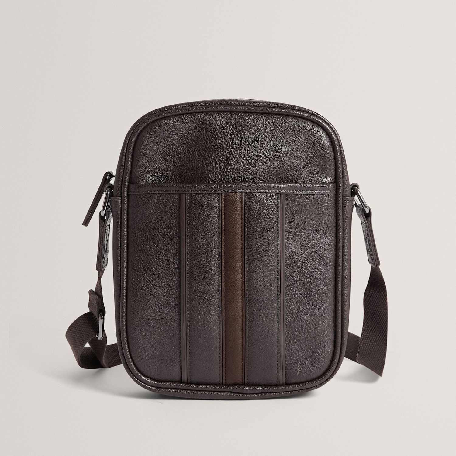 Ted Baker Men's Stripe Cross Body Bag - Brown - Available at M&S