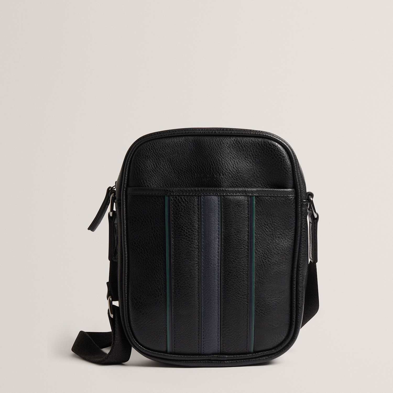 Ted Baker Men's Stripe Cross Body Bag - Black - Available at M&S