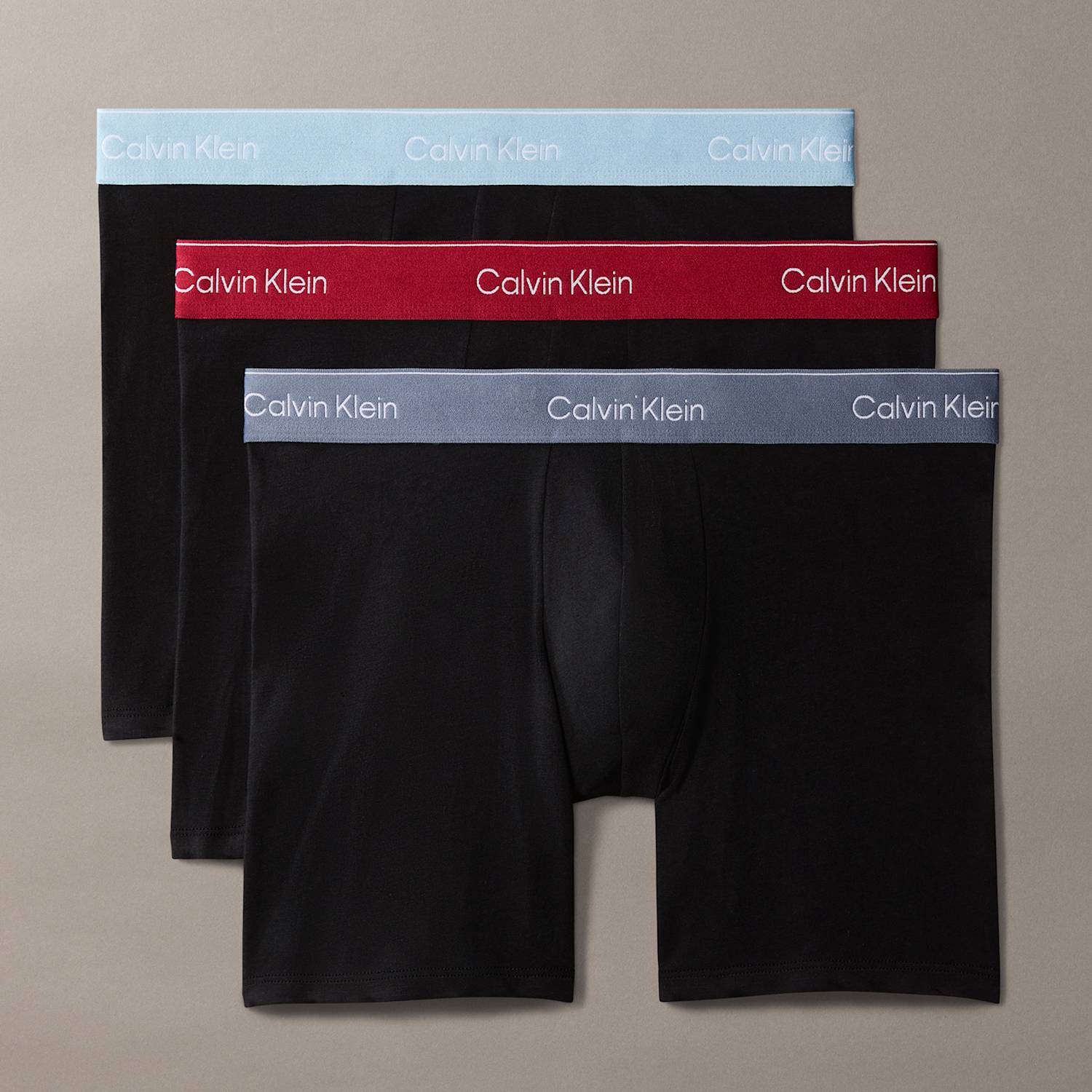 Calvin Klein Men's 3 Pack Icon Cotton Rich Stretch Boxer Briefs - S - Black Mix - Available at M&S