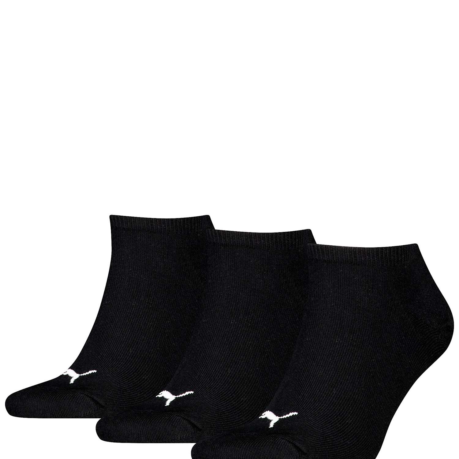 Puma Men's 3 Pack Sneaker Cotton Rich Trainer Socks - 6-8 - Black