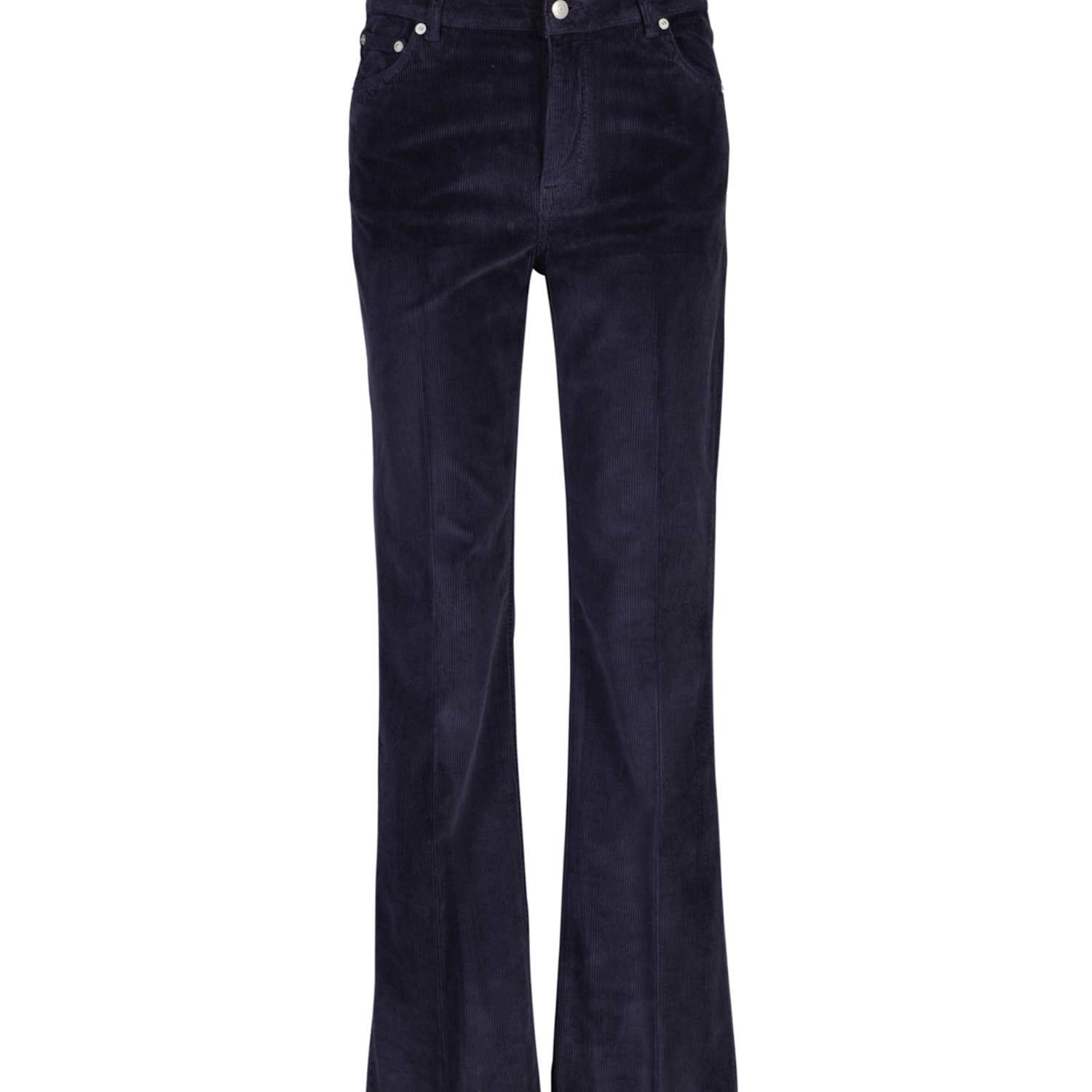 Gant Women's Corduroy Mid Rise Flared Jeans - 30 - Blue - Available at M&S