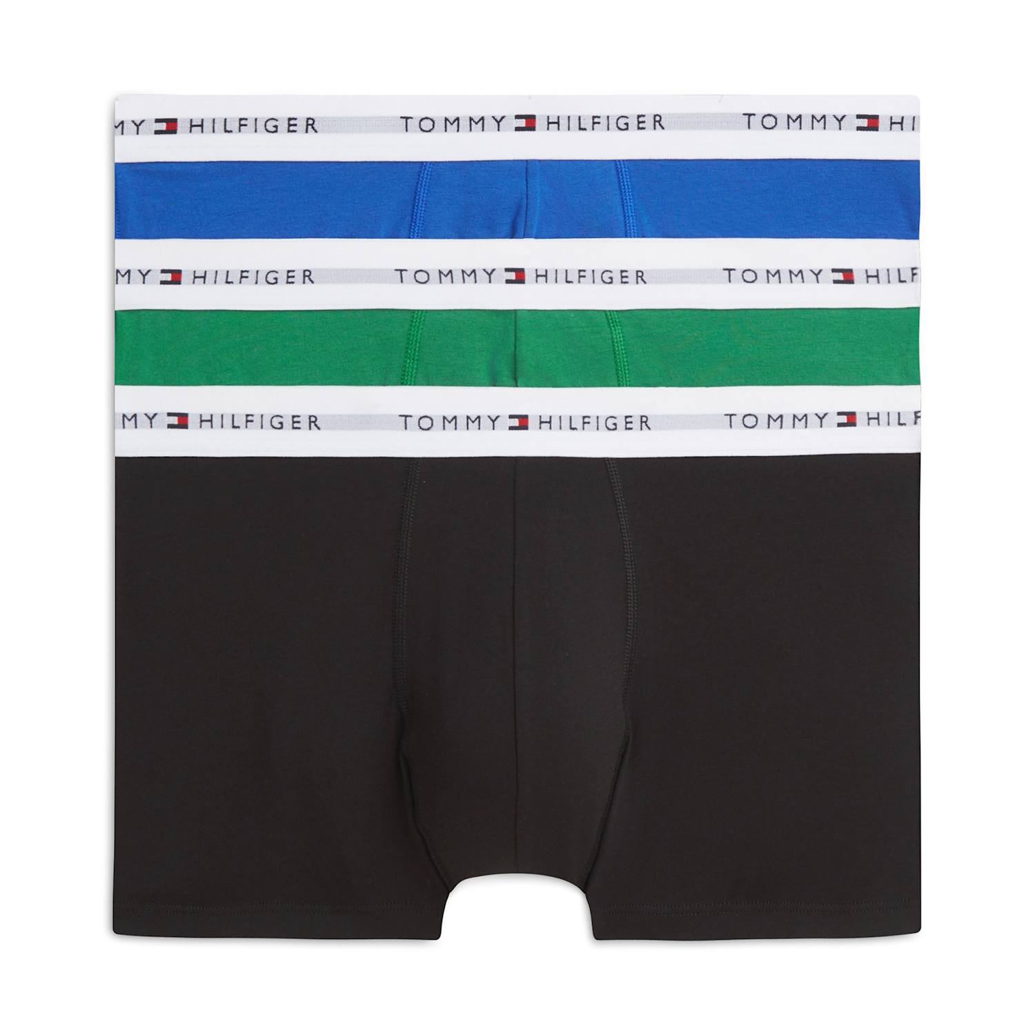 Tommy Hilfiger Men's 3 Pack Signature Essentials Cotton Rich Boxer Briefs - L - Black Mix - Available at M&S