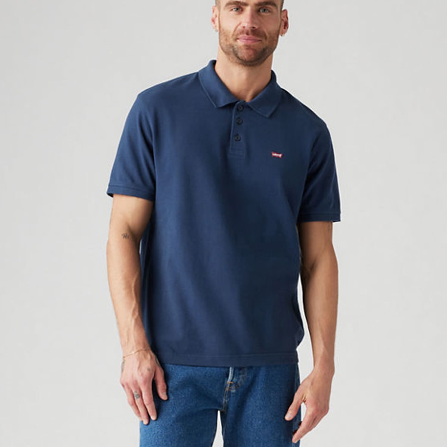 Levi's Men's Pure Cotton Polo Shirt - XL - Navy - Available at M&S